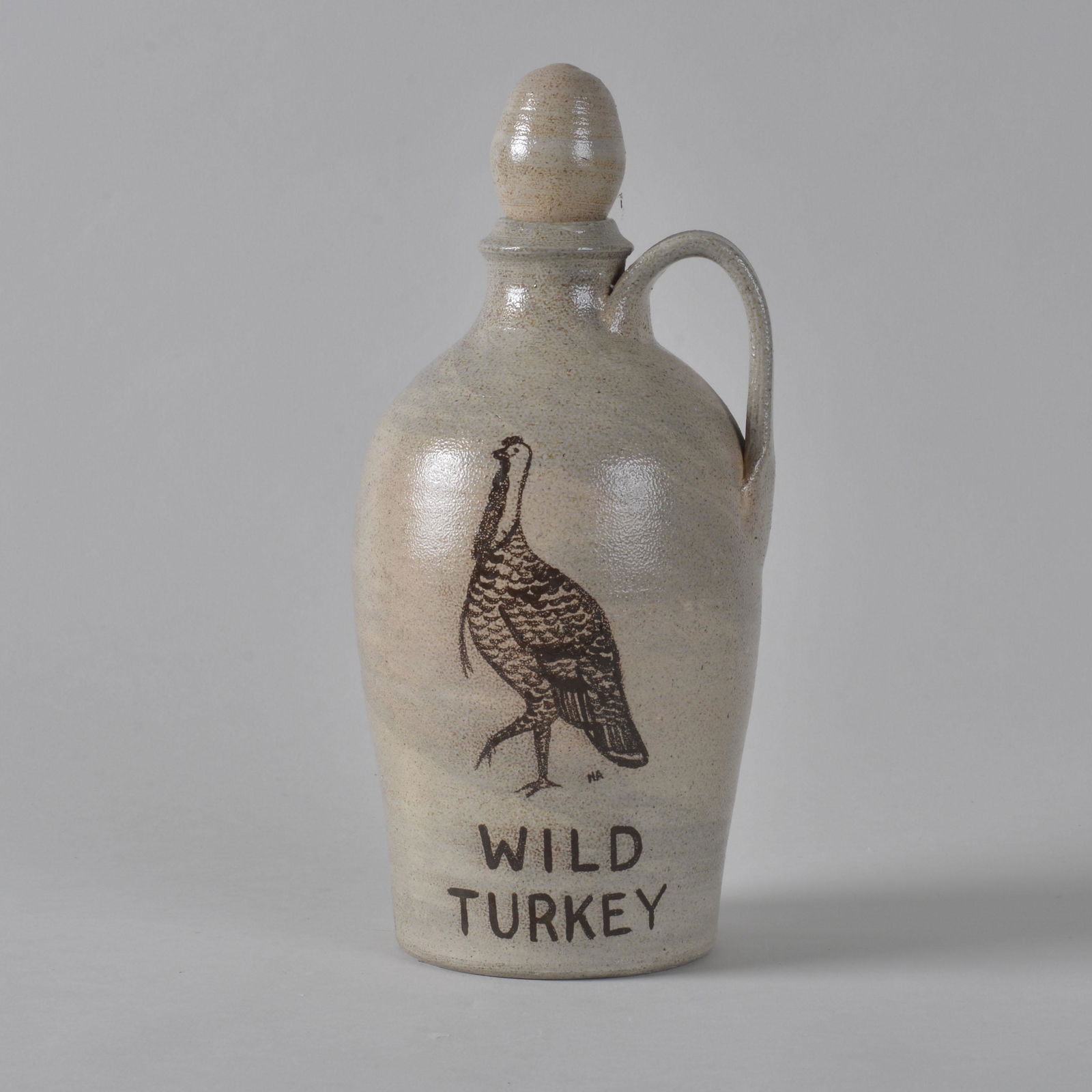 RE Albright Wild Turkey Salt Glaze Jug (1 of 6)