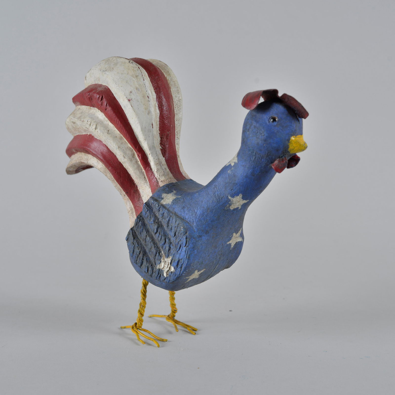 Quincy Scarborough Folk Art Painted Rooster (1 of 7)