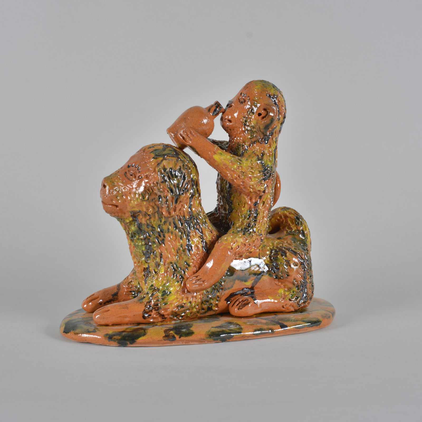 Billy Ray Hussey Figural Drunkard on Dog (1 of 6)