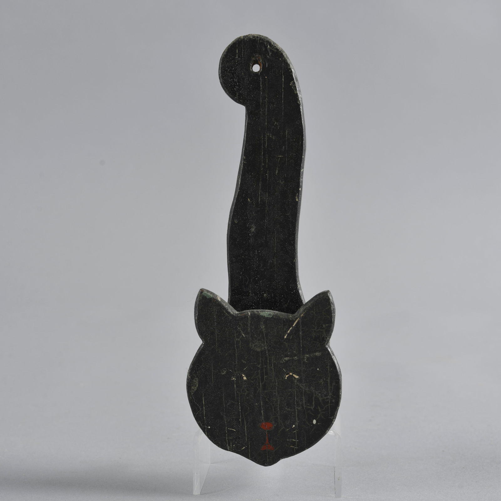 Folk Art Painted Cat Match Holder (1 of 5)
