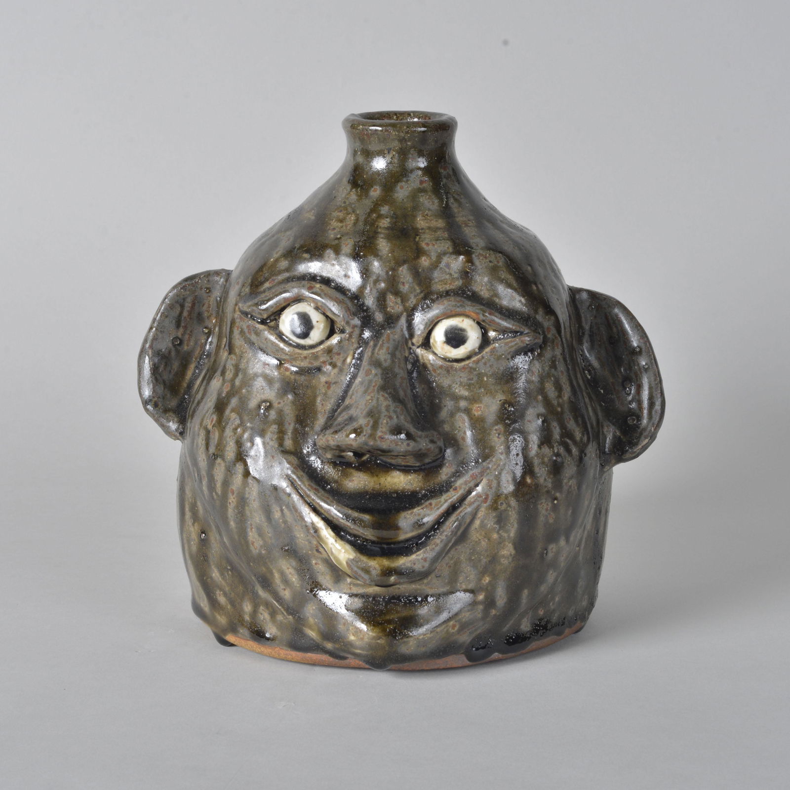 Jessie Meaders 1999 Face Jug (1 of 5)
