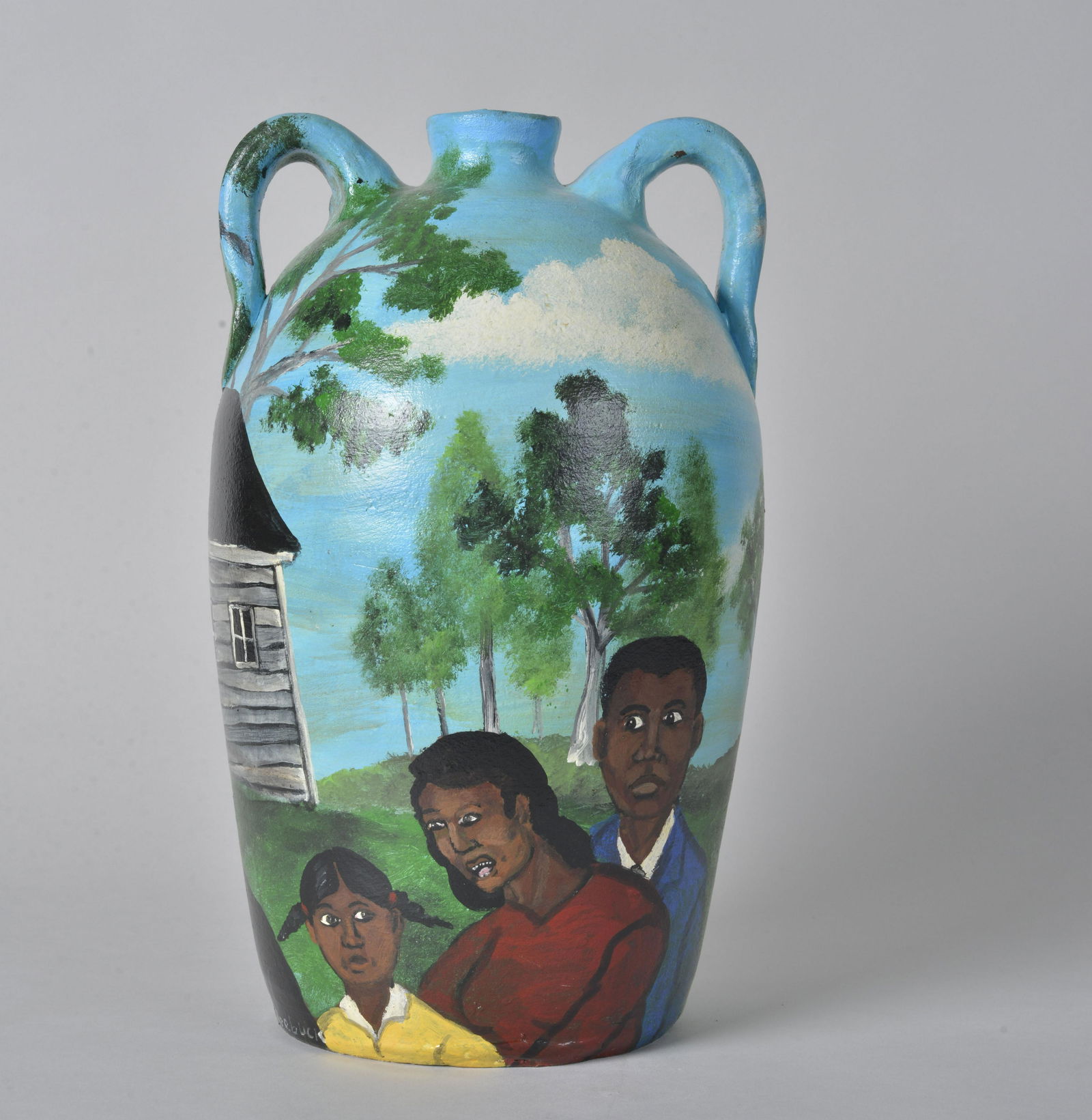 Richard Roebuck Painted 2 handled jug (1 of 8)