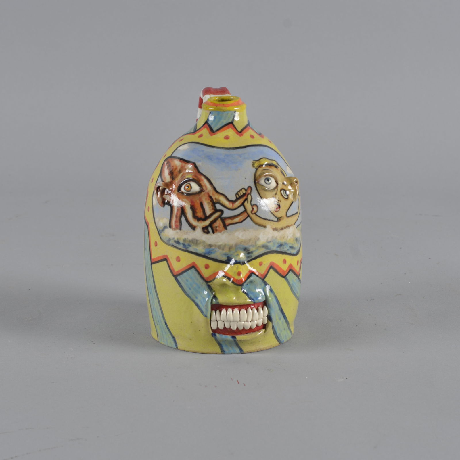 Stacy Lambert Folk Art Jug (1 of 5)