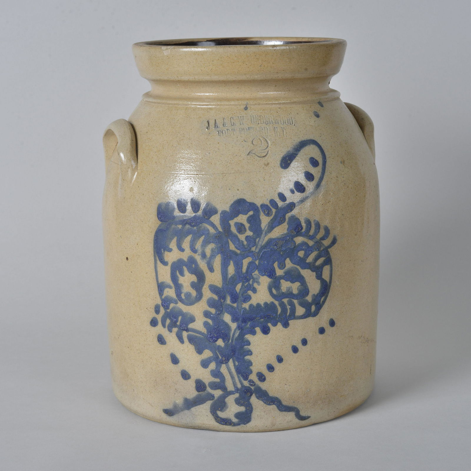 JA and CW underwood Fort Edward NY Crock (1 of 6)