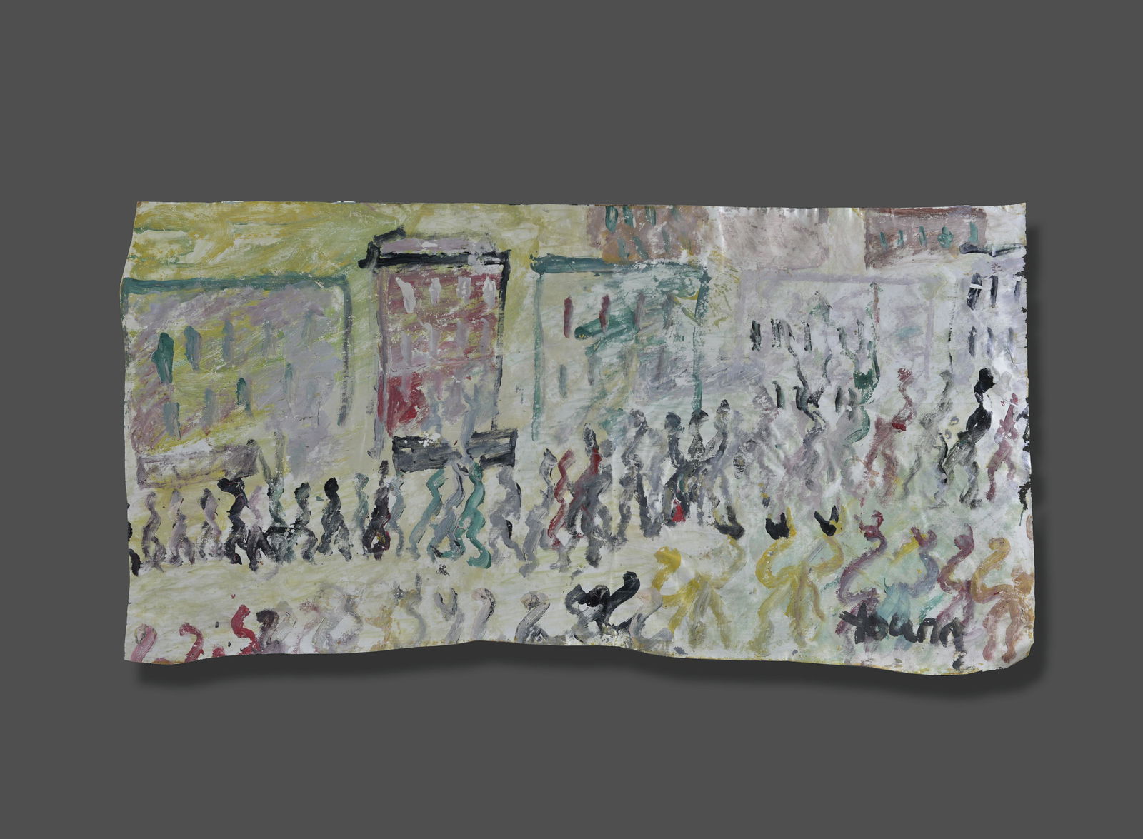 Purvis Young 1943-2010 American Outsider Folk Art (1 of 8)