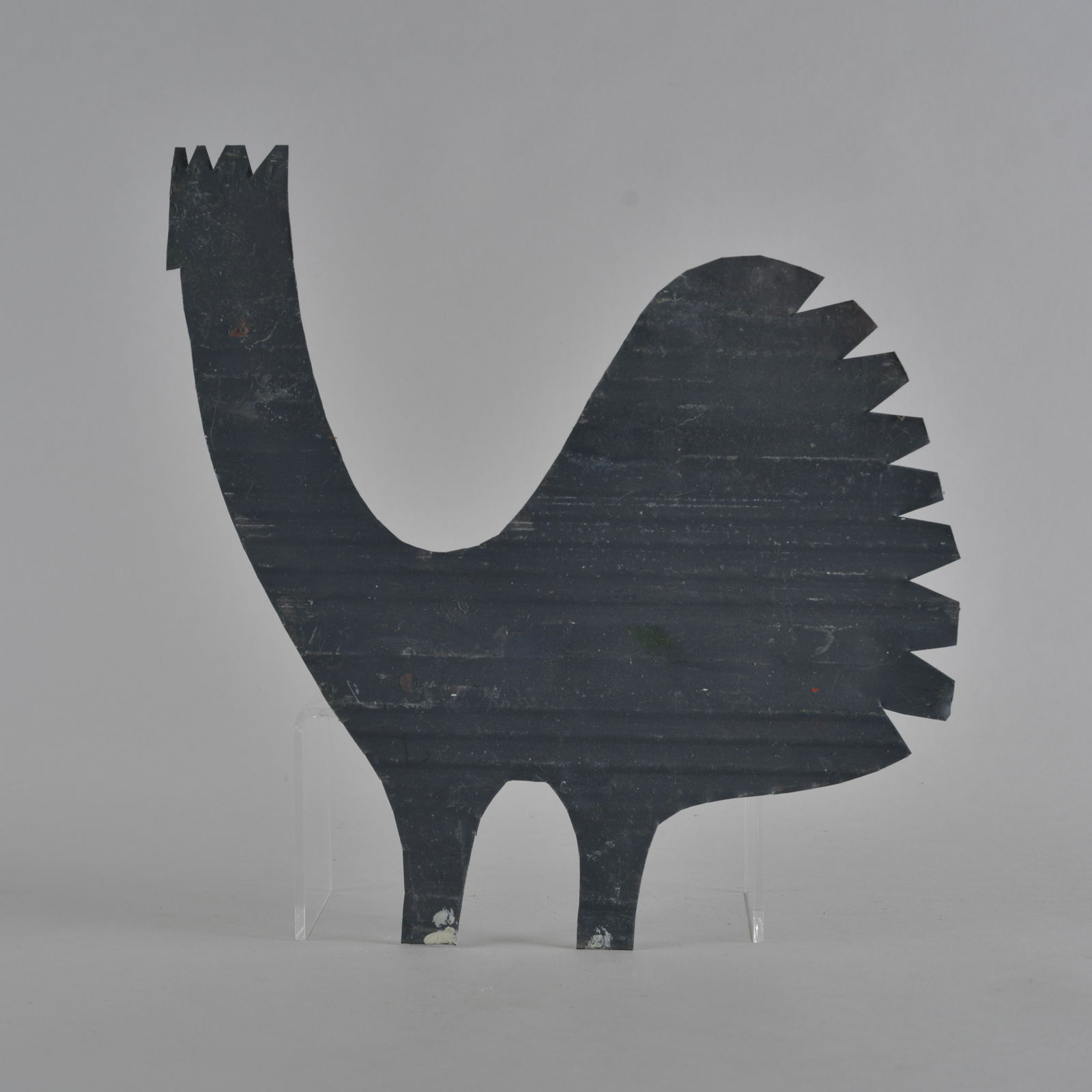 RA Miller folk art tin cut out snake (Black with white (1 of 4)