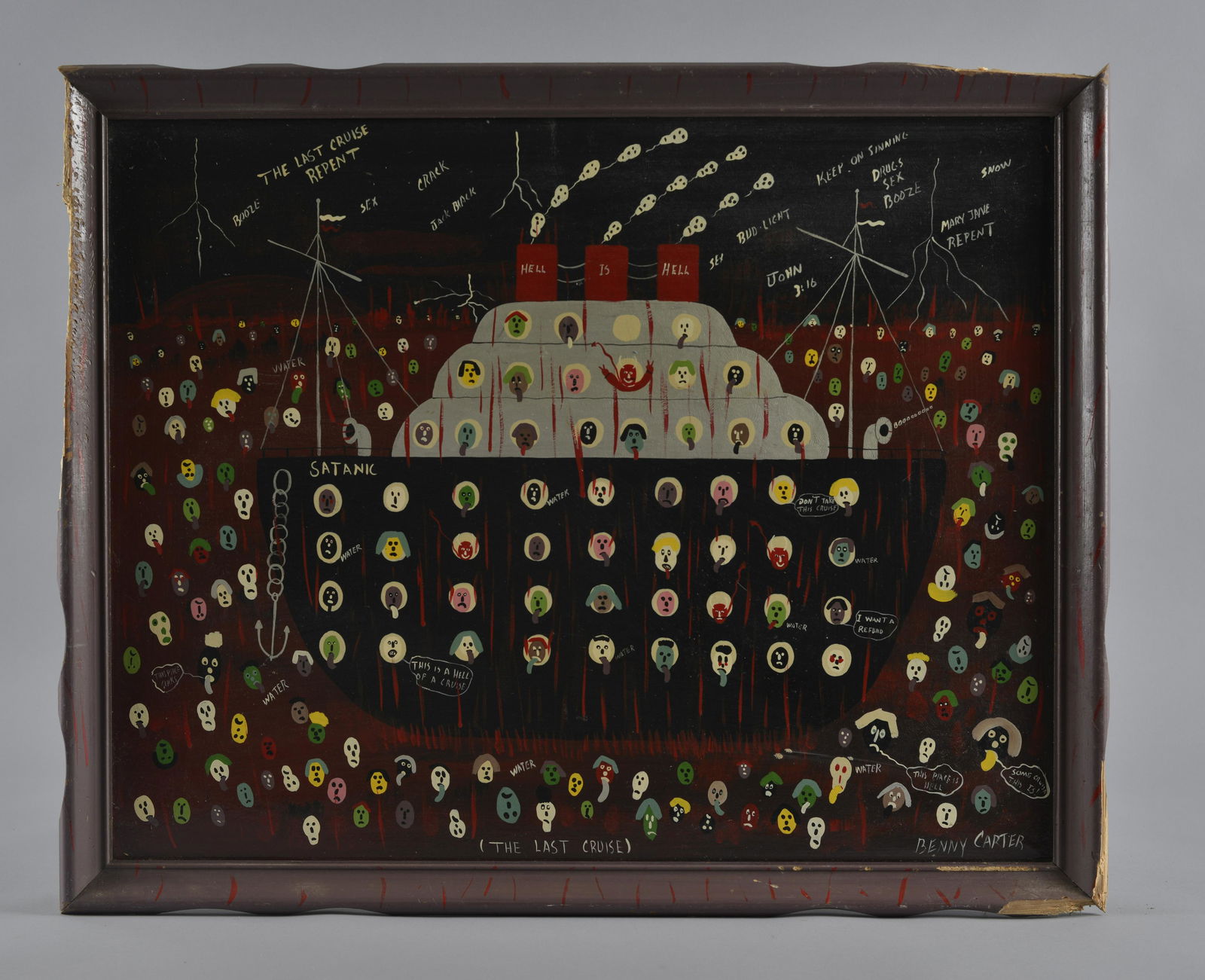 Benny Carter early folk art painting (1 of 8)