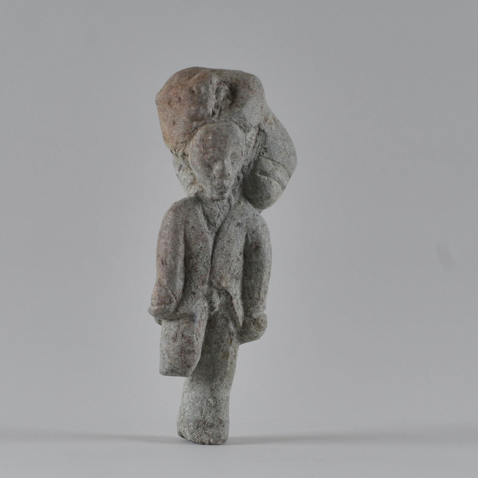 Charles Simmons folk art stone carving traveling man (1 of 6)