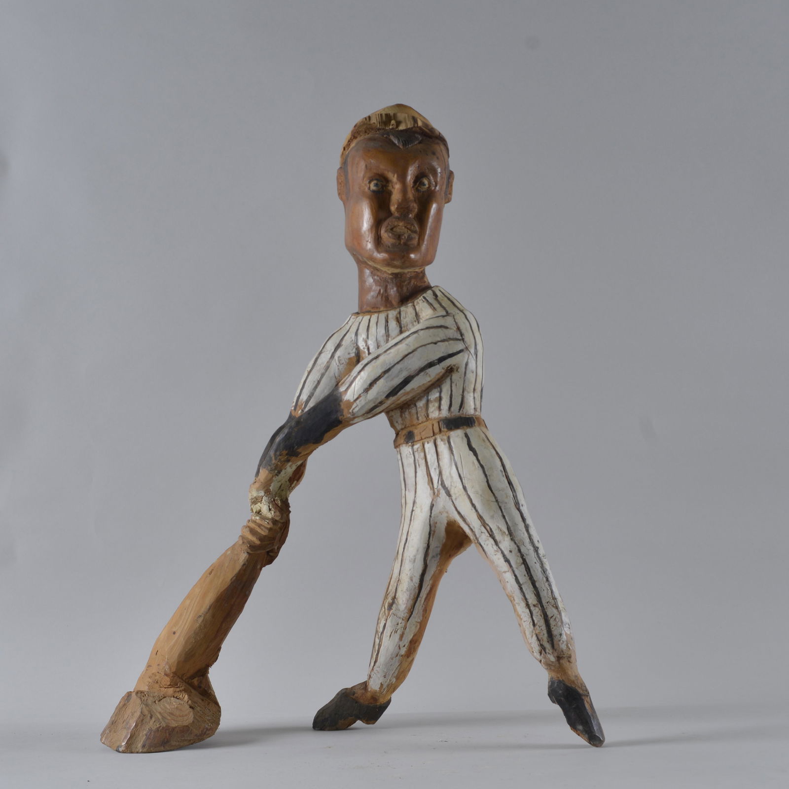 Charles Simmons Carved Baseball player (1 of 9)