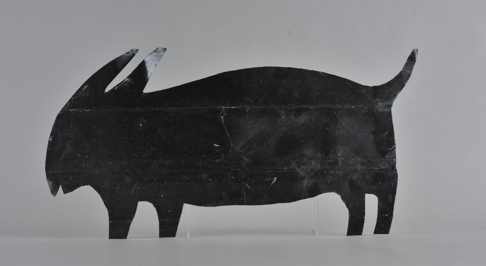 RA Miller Folk Art tin cutout (black goat) (1 of 4)