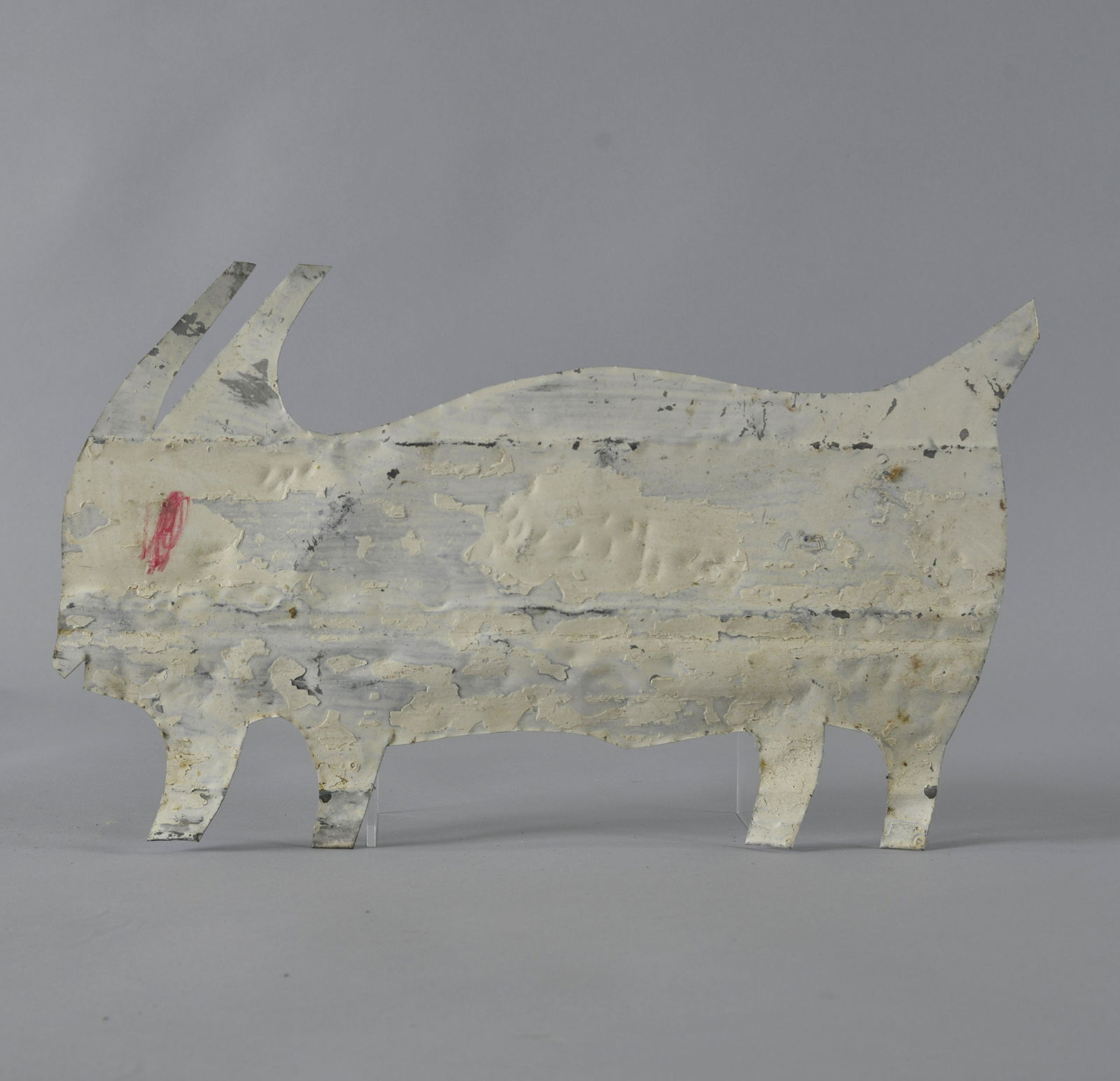RA Miller folk art tin cut out GOAT(white) (1 of 7)