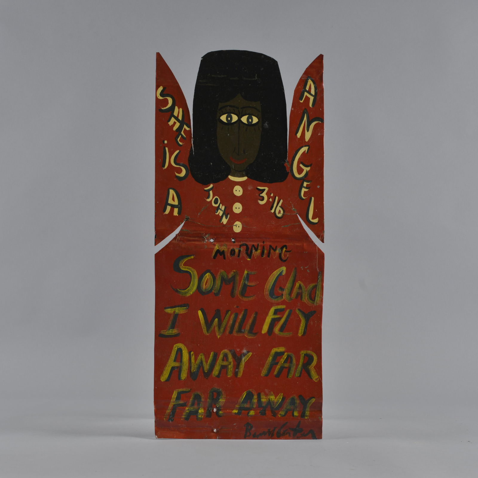 Benny Carter folk art tin cut out painting (1 of 4)