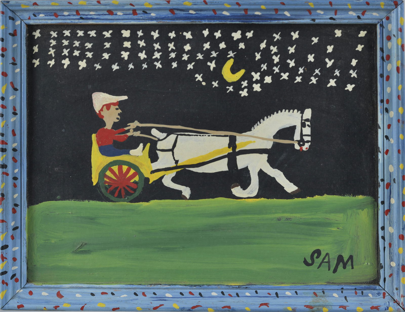 Sam The Dot Man painting (1 of 7)