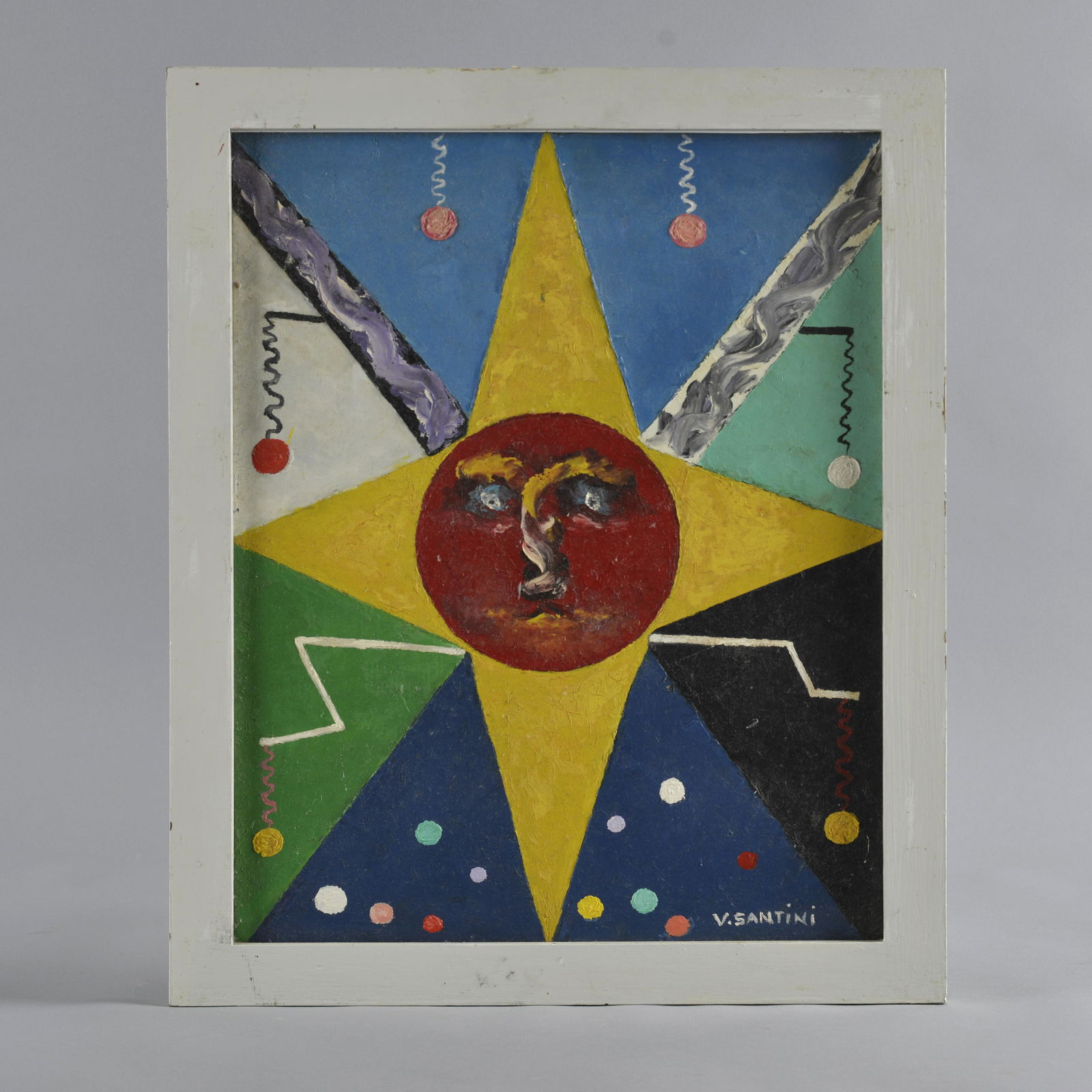 Vittorio Santini South Carolina Folk Art Painting (1 of 6)