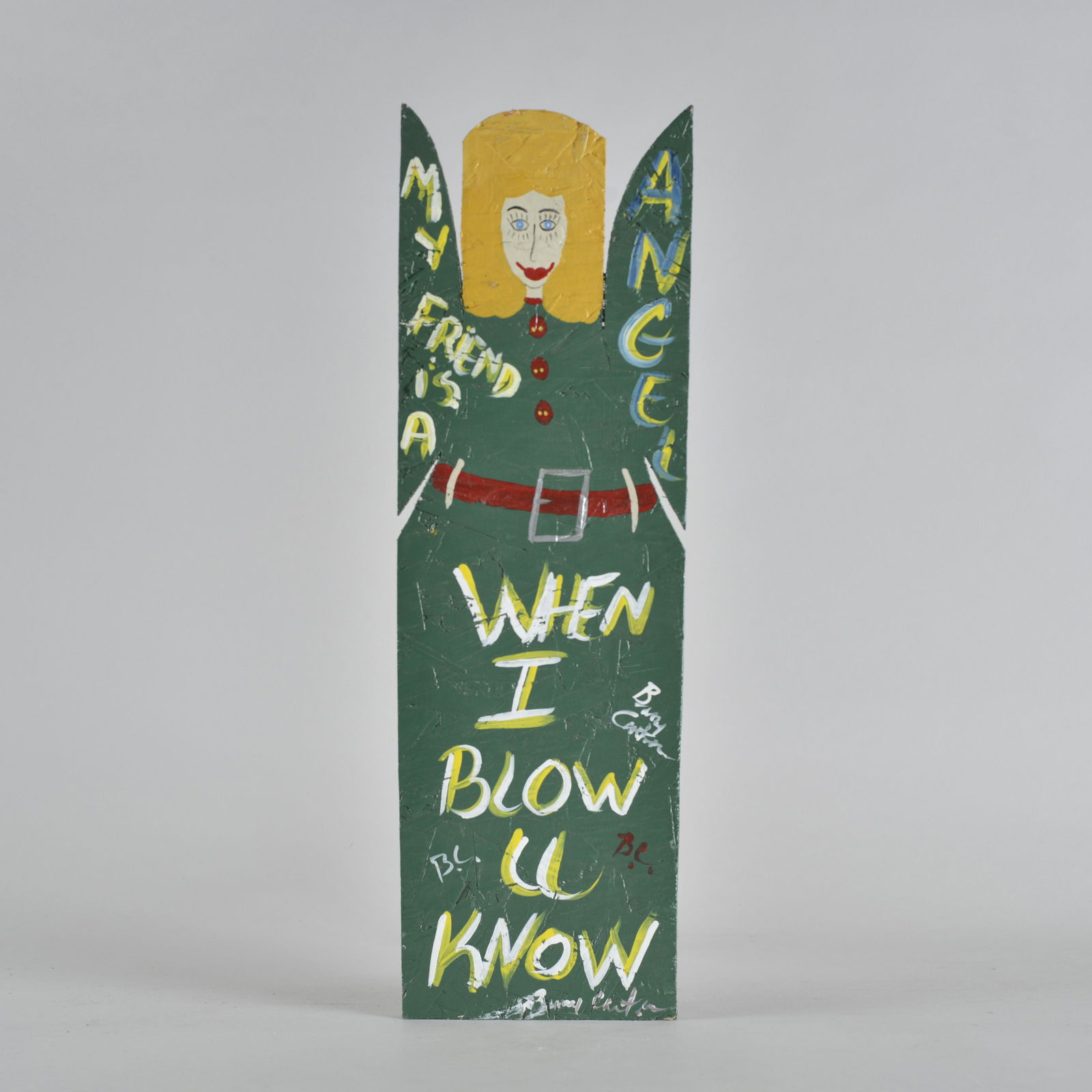 Benny Carter folk art painting on wood (1 of 2)