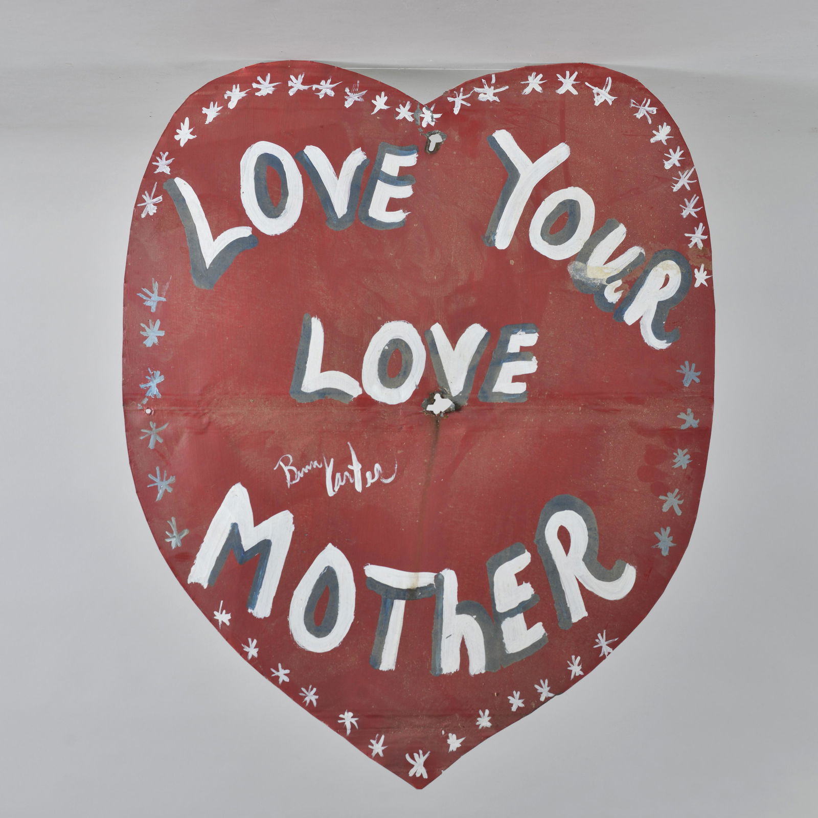 Benny Carter cutout tin heart (1 of 3)