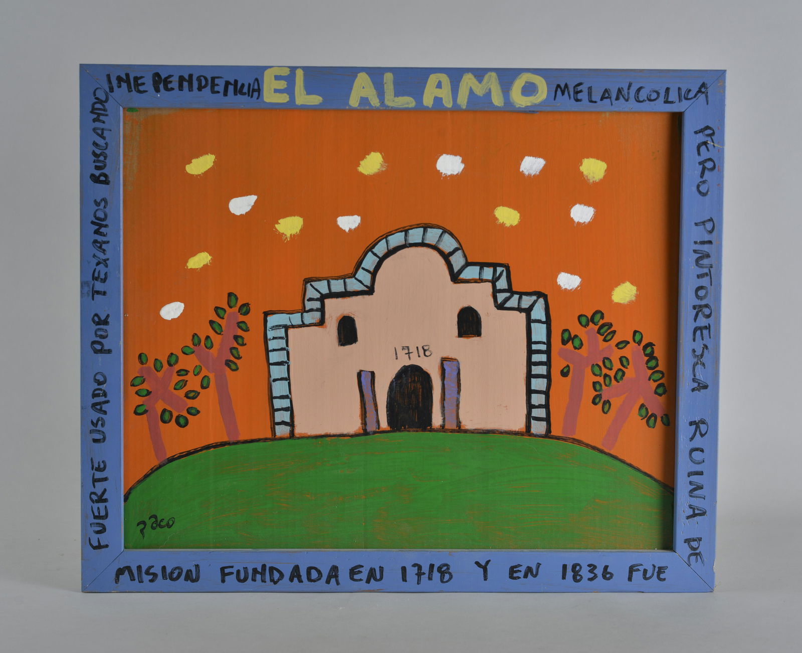 Felici La Muerte "PACO" folk art painting (1 of 2)