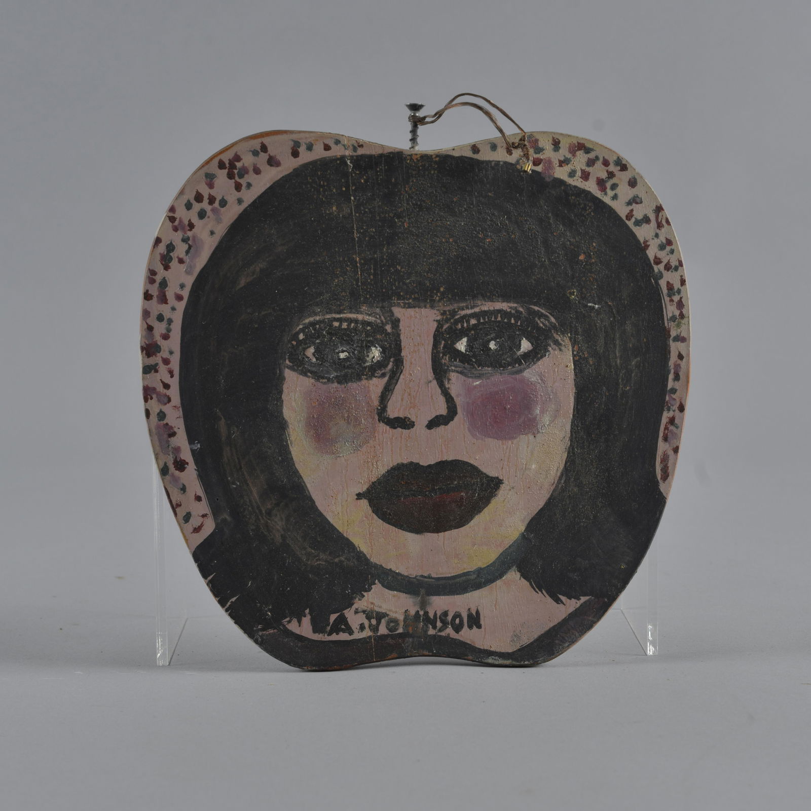 Anderson Johnson folk art painting on wood (1 of 2)