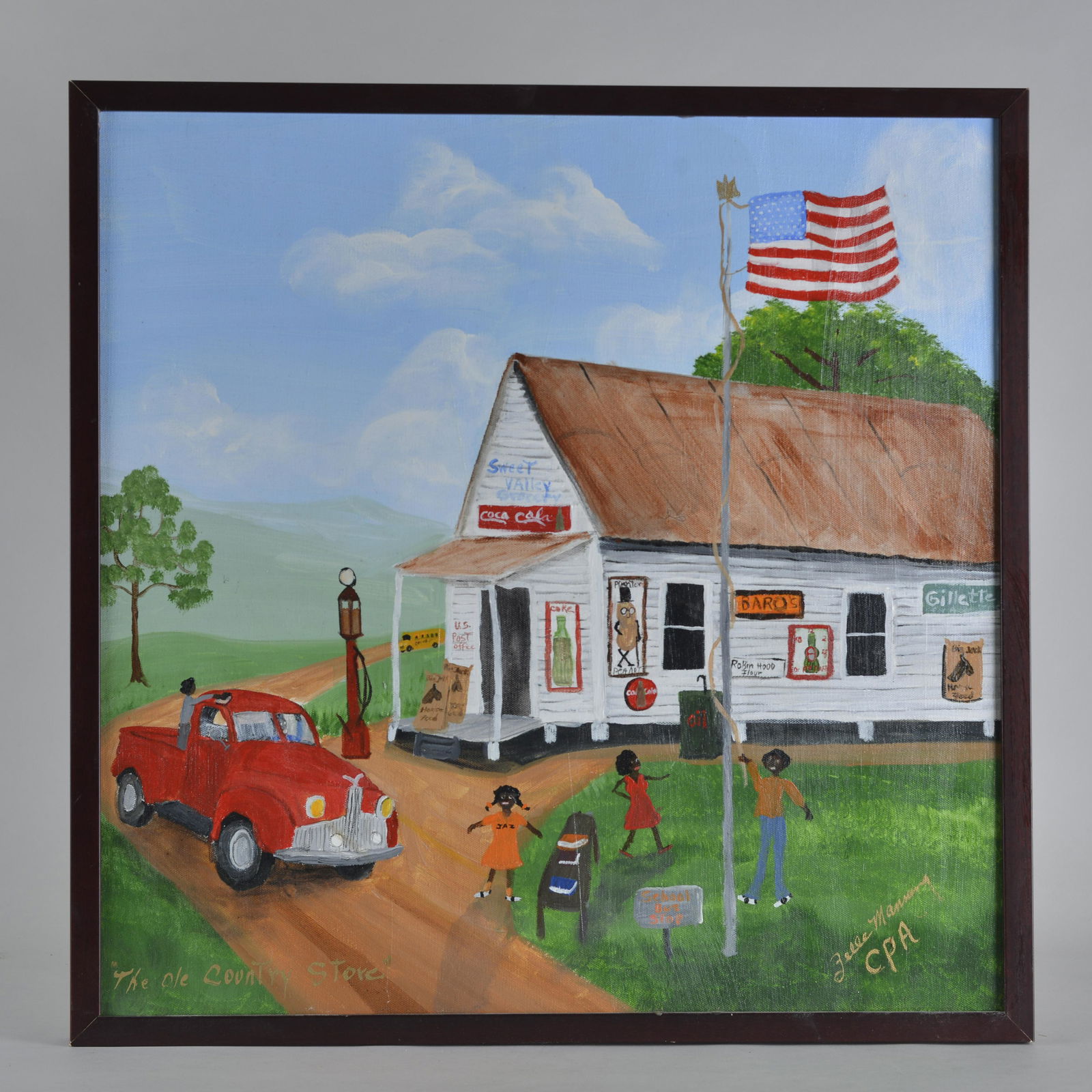 Zelle Manning folk art painting (1 of 4)