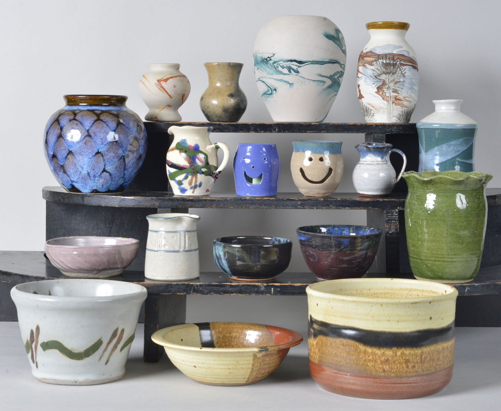 NC Studio Pottery lot (18 pieces) (1 of 7)