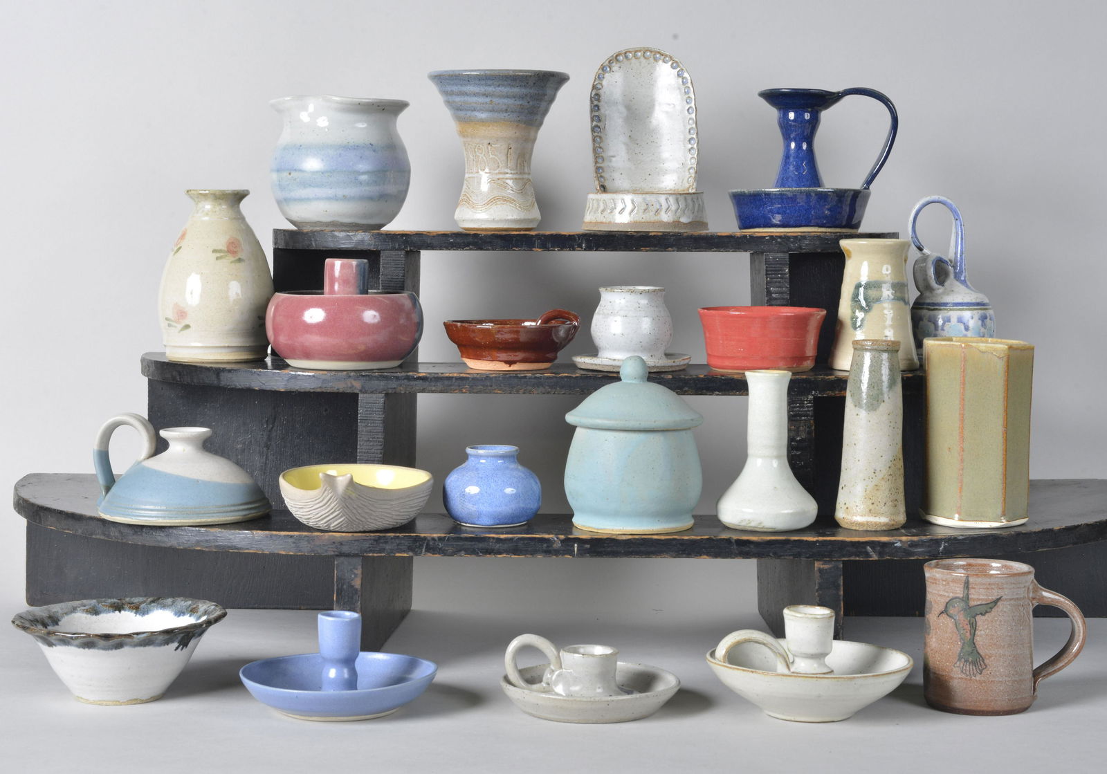 NC Studio Pottery Candle Holders etc. (23 pieces) (1 of 7)