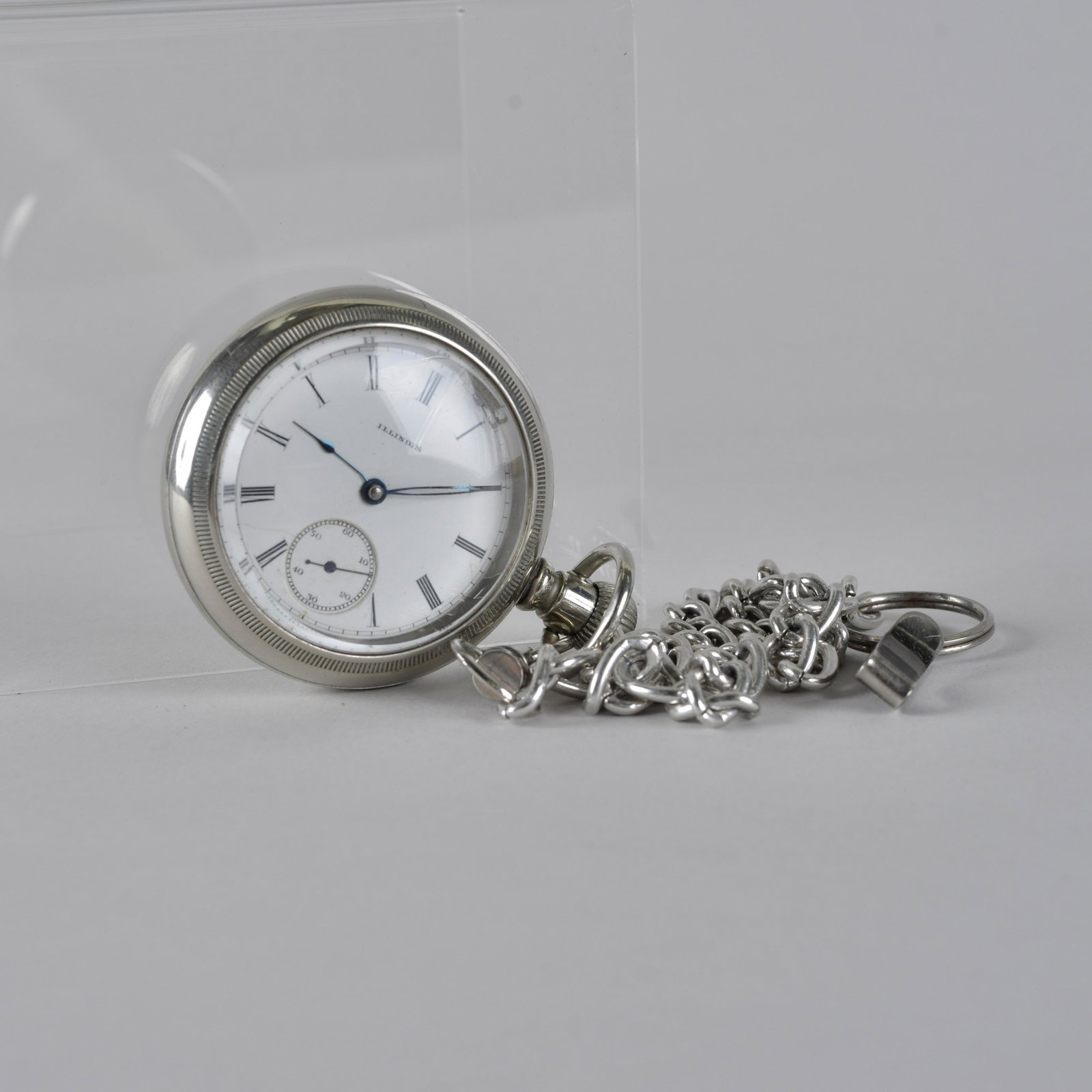 1888 Illinois lever set pocket watch: 7 jewel lever set, size 18. working. All original.