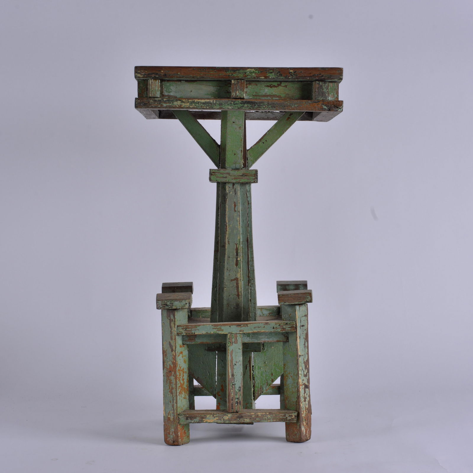 Green Painted Folk Art Table (1 of 6)