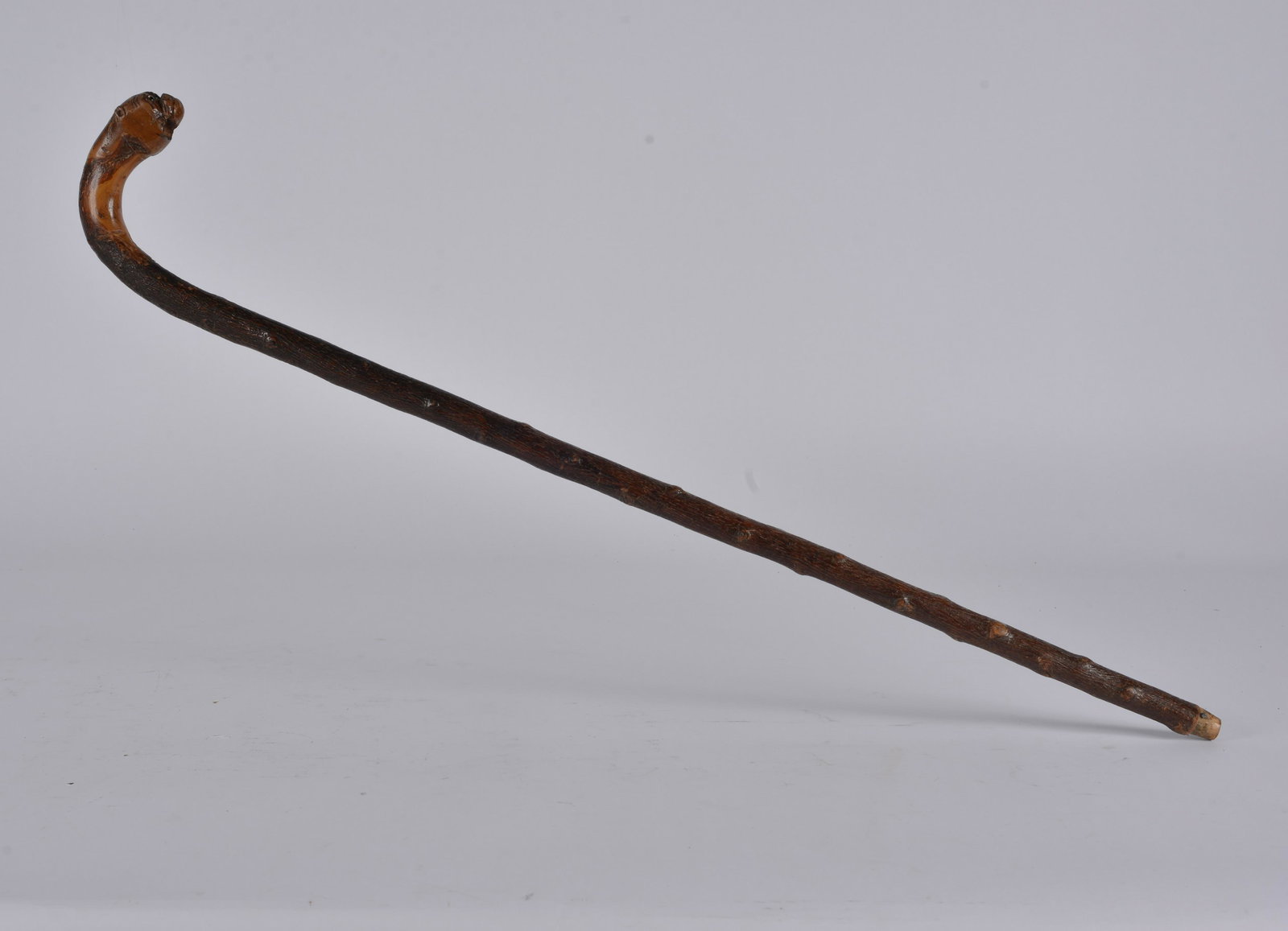 Folk Art Cane Bulldog Head (1 of 3)