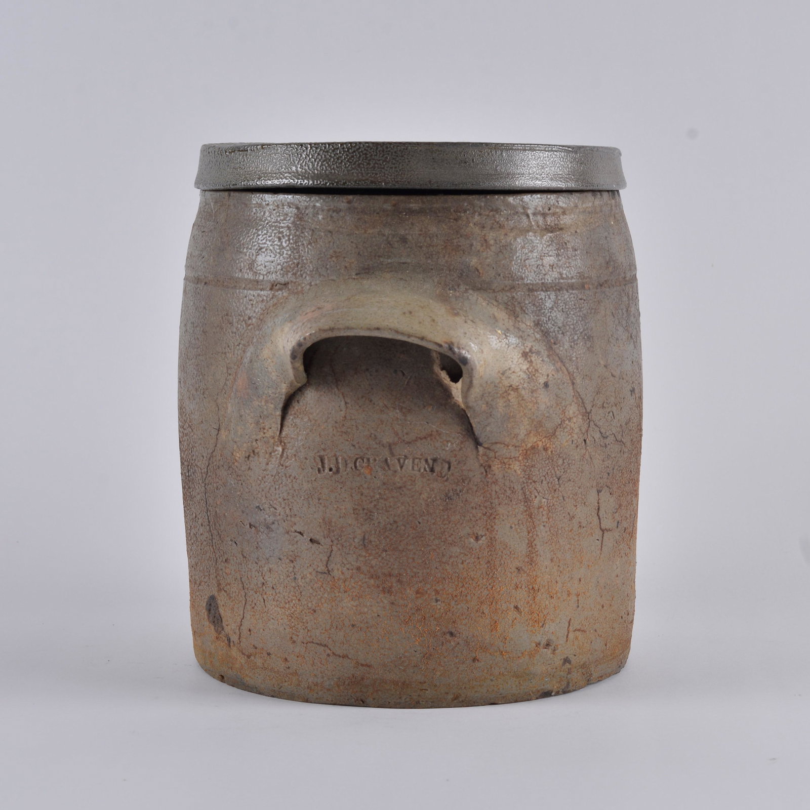 JD Craven 1 ga storage crock with lid (1 of 5)