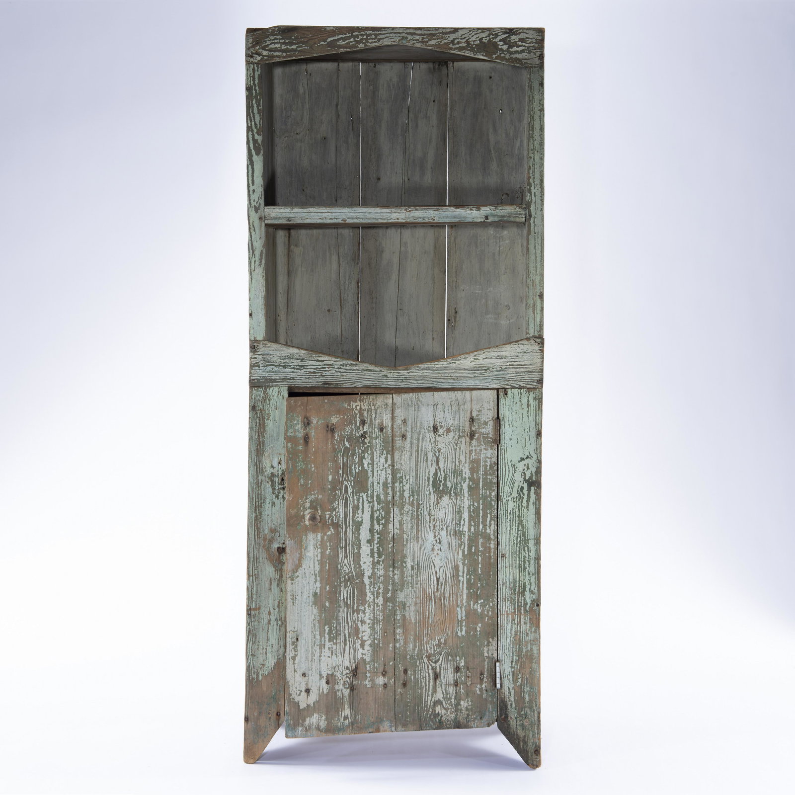 South Carolina Yellow Pine Stepback Cupboard (1 of 7)