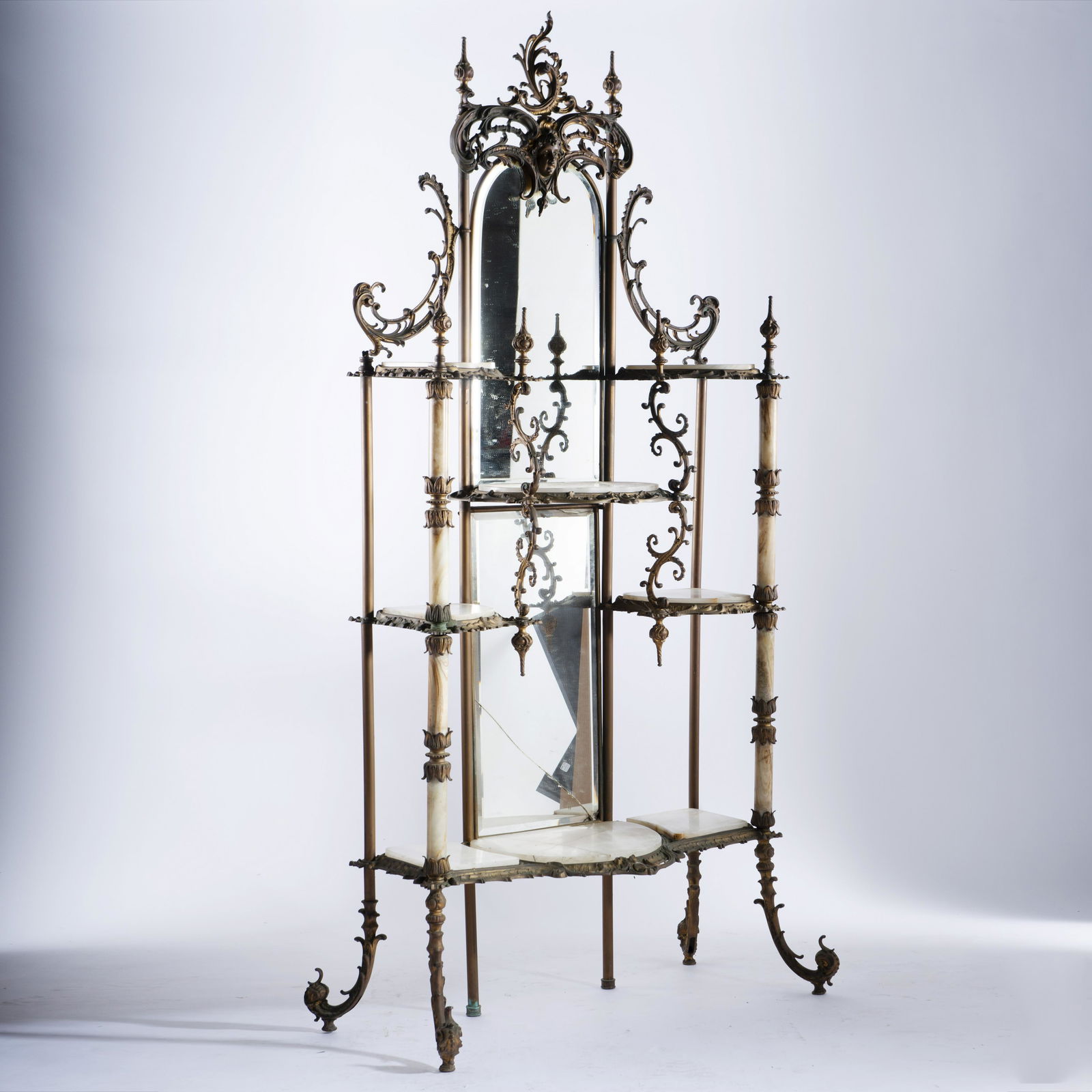 Victorian Marble and Brass Etagere (1 of 6)