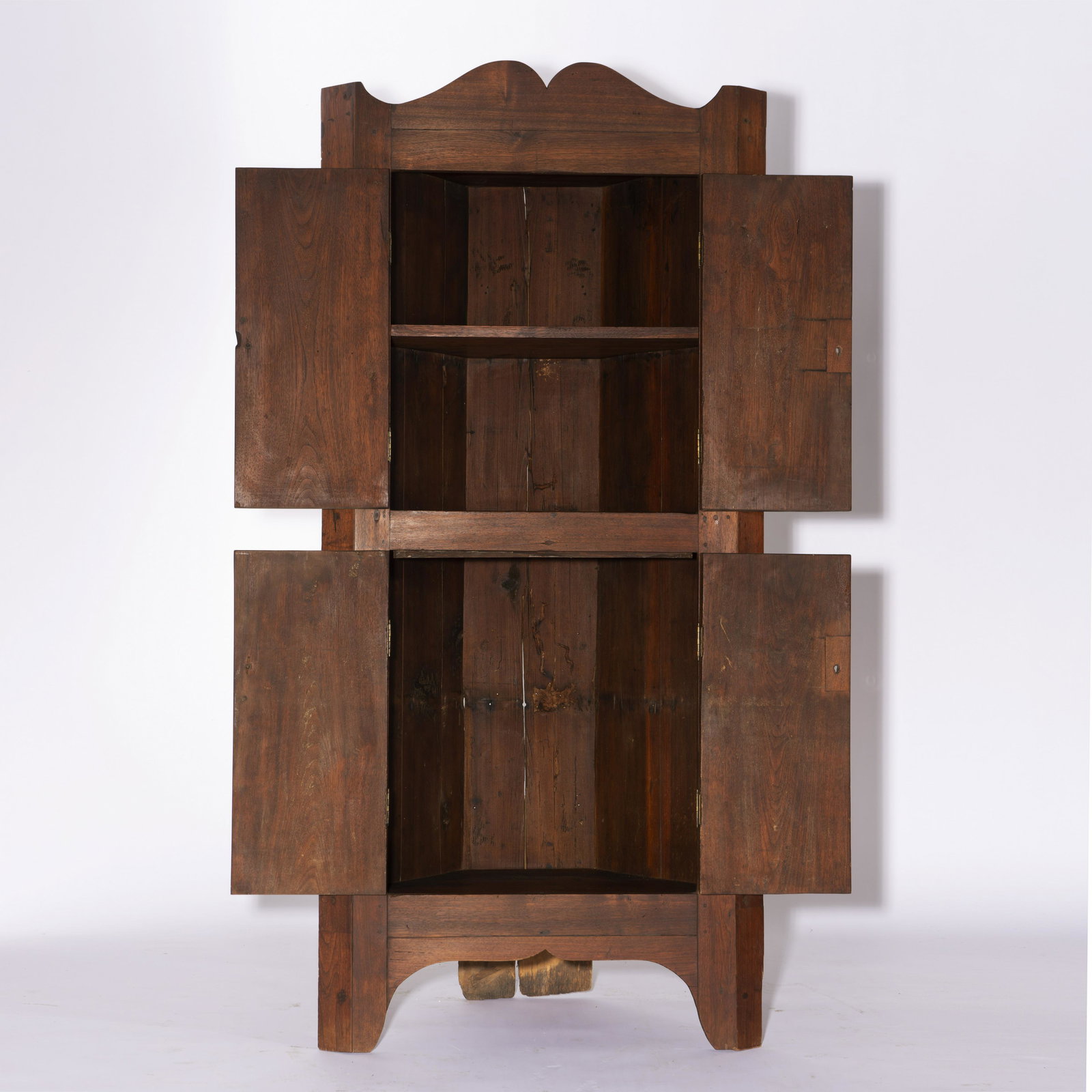Stokes County, NC Walnut Corner Cupboard (1 of 3)
