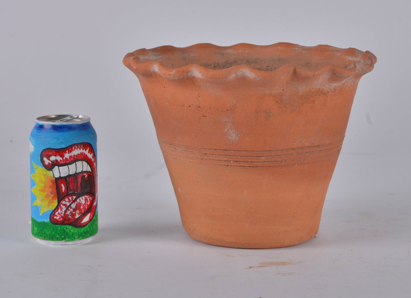 Hewell Pottery Planter: stamped on bottom Hewell Pottery Gillsville, GA. Height 8"