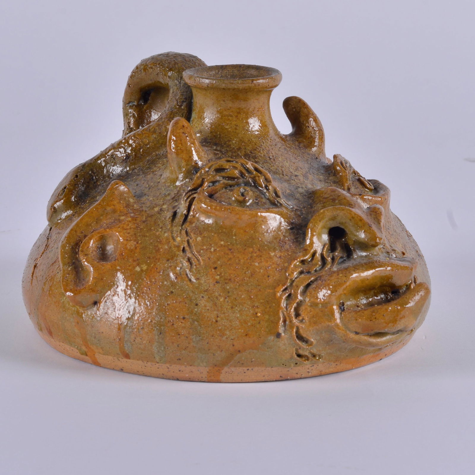 Billy Ray Hussey Devil Face Jug (1 of 5)