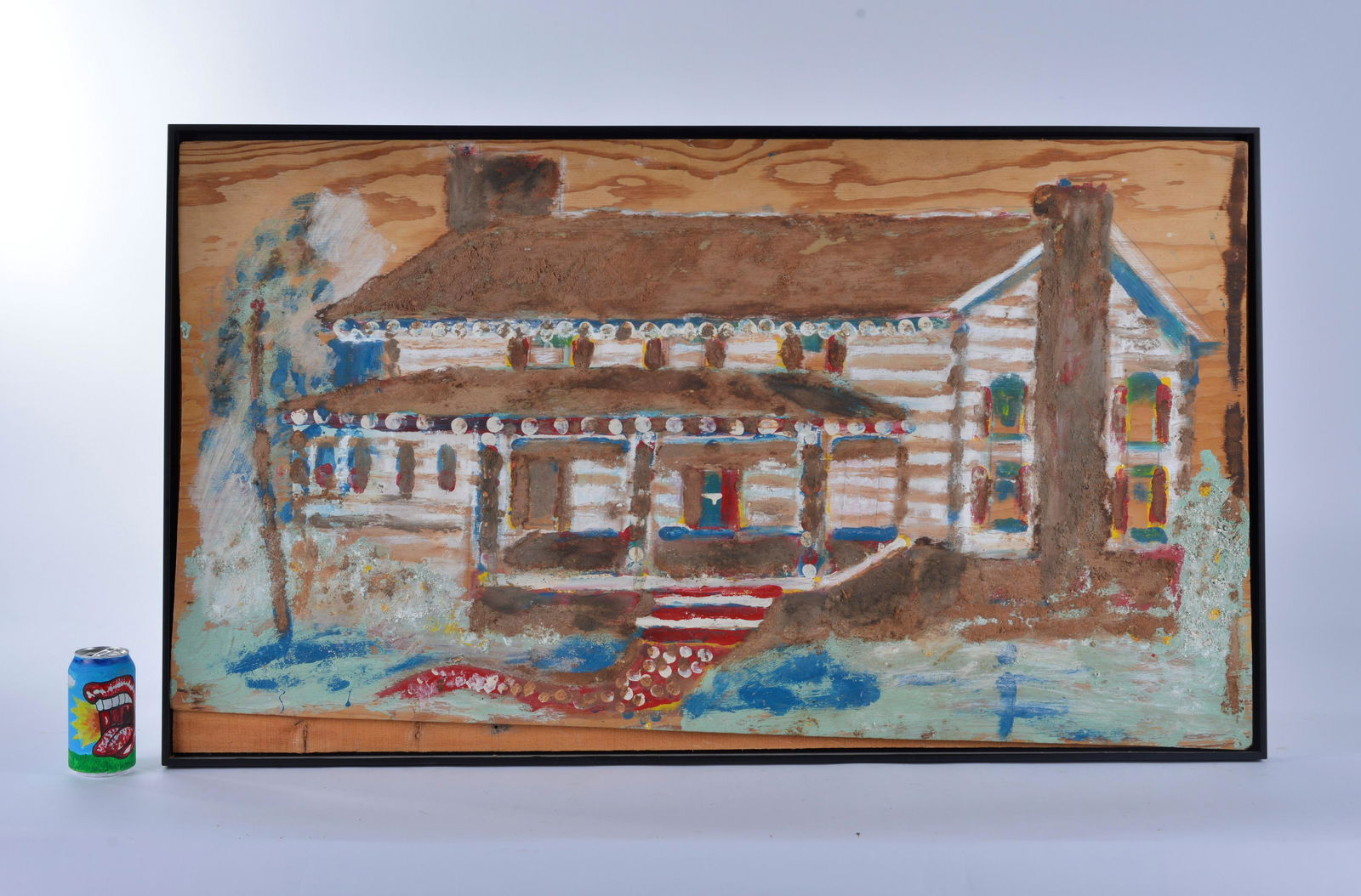 Jimmy Lee Sudduth "log cabin" (signed top right) (1 of 5)
