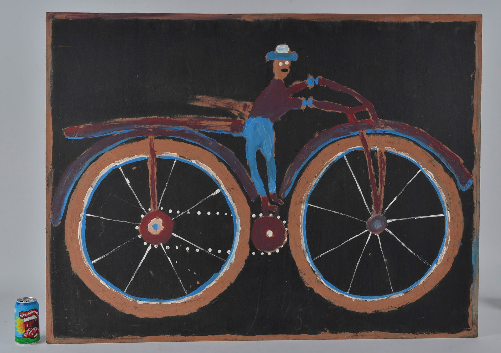 Jimmy Lee Sudduth "Man on Bicycle" (1 of 8)