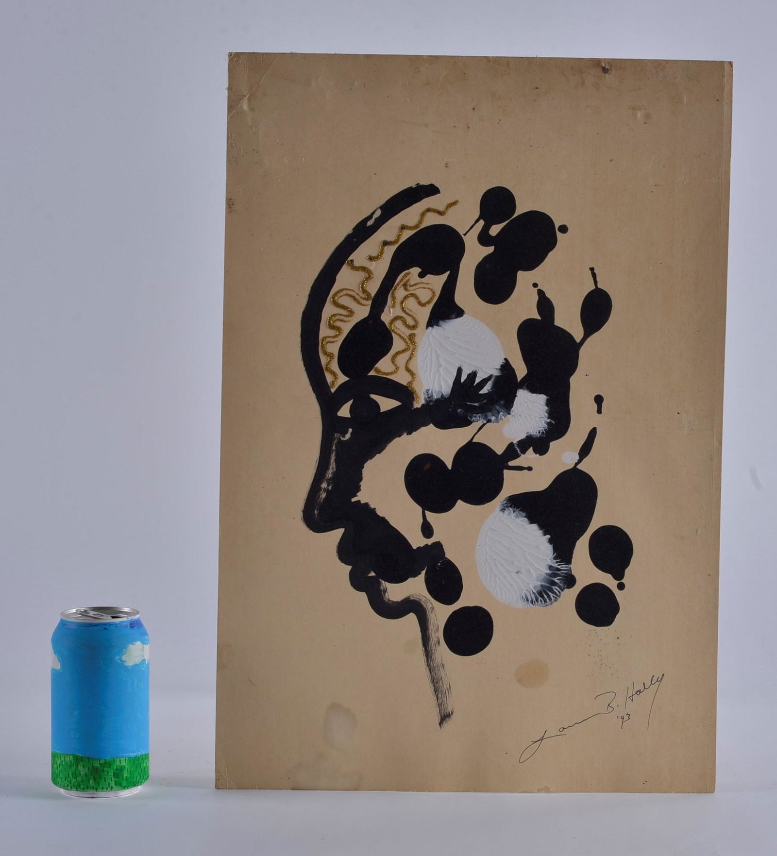 Lonnie Holley painting on paper (1 of 6)