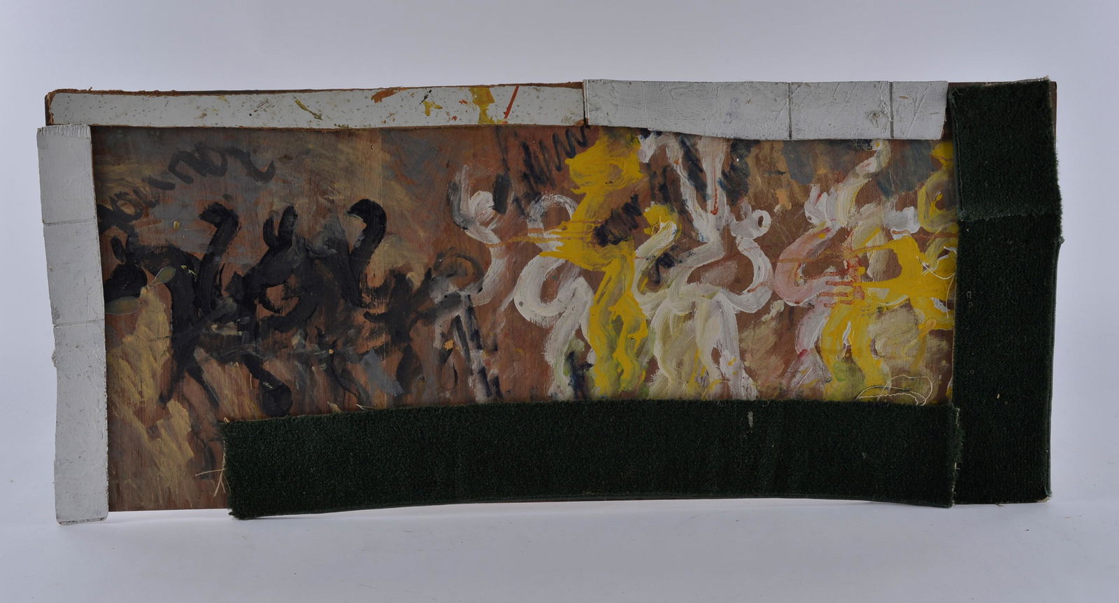 Purvis Young Painting (wood and carpet) (1 of 8)