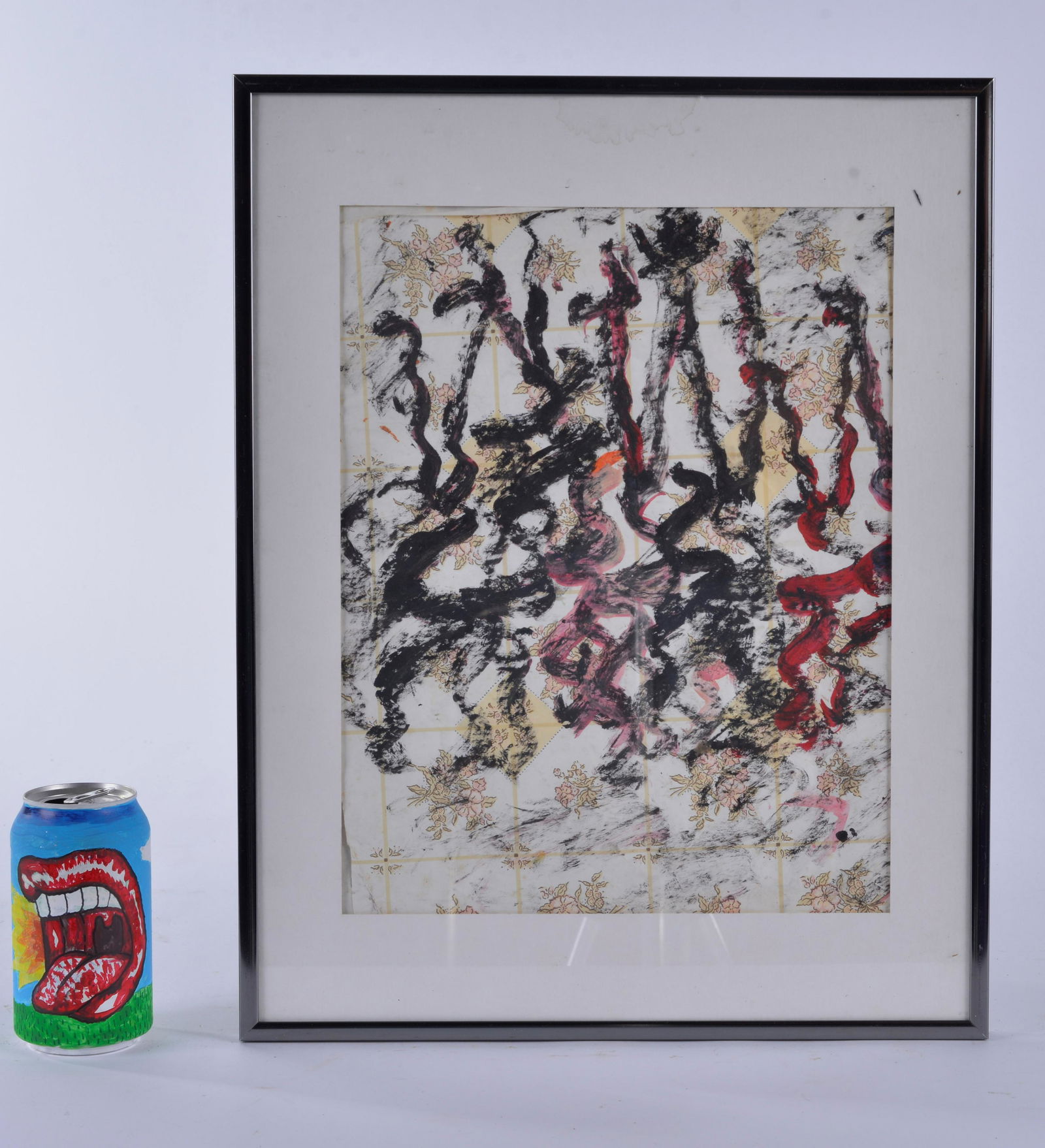 Purvis Young painting on paper (framed) (1 of 3)