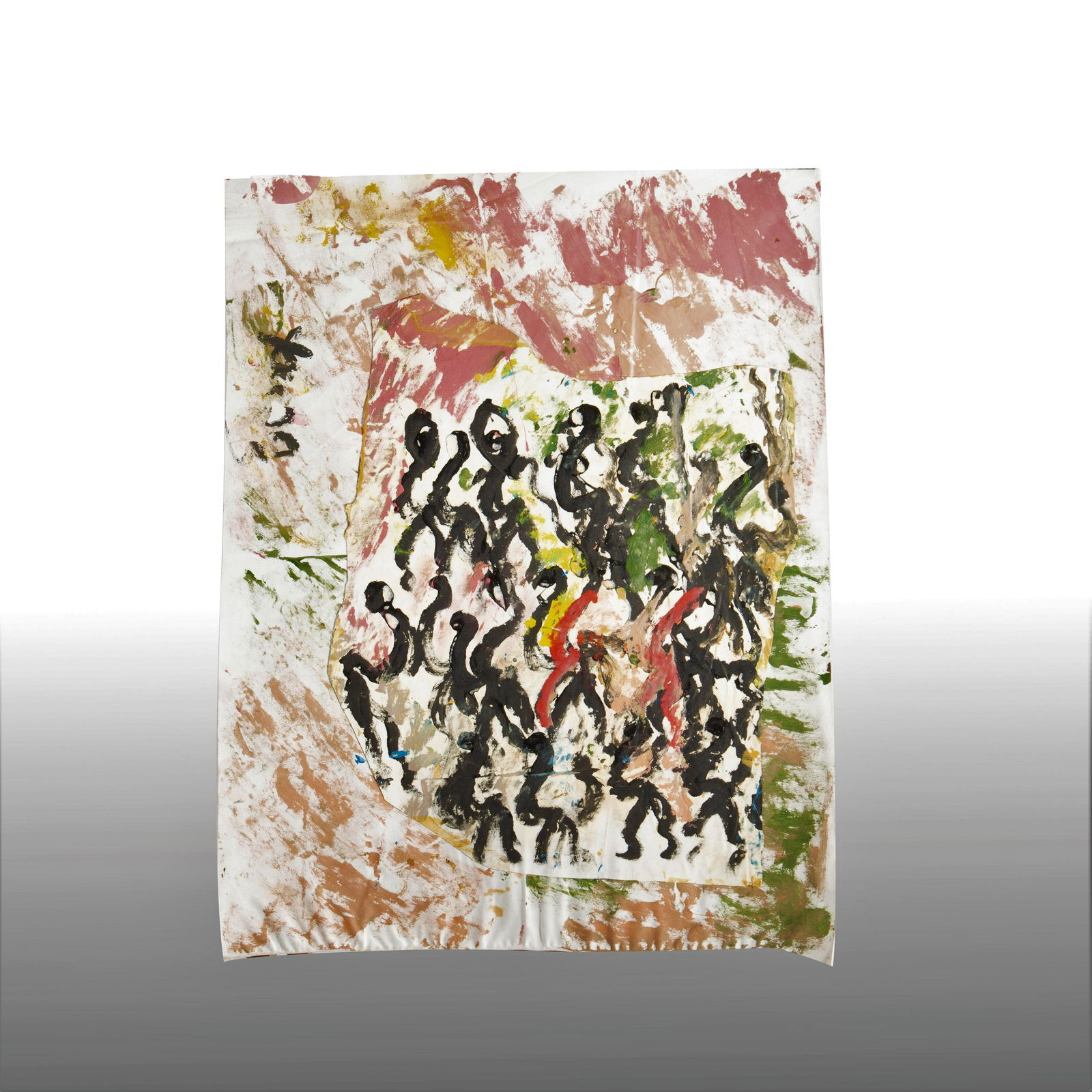 Purvis Young Painting (canvas) (1 of 4)