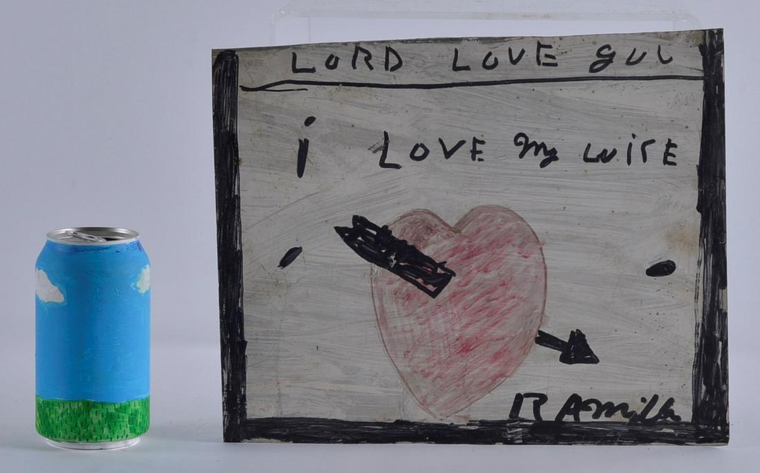 RA Miller Folk Art Drawing (rocket) (1 of 3)