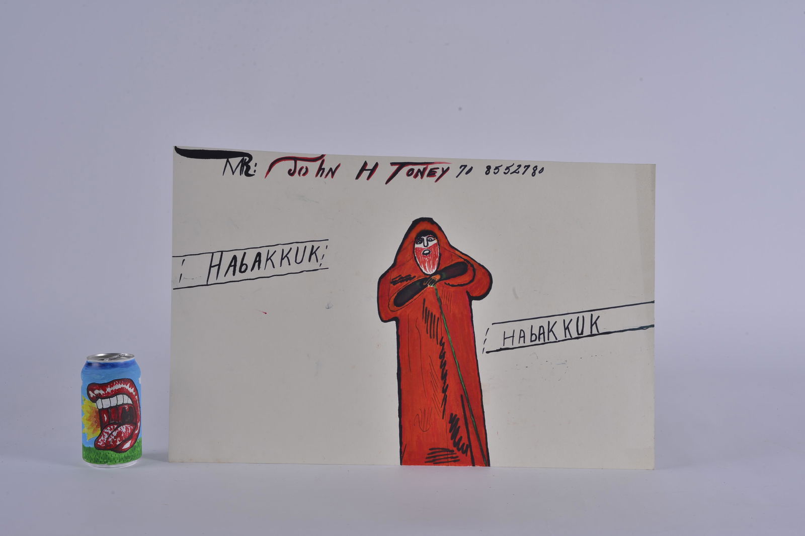 John Henry Toney drawing (red man) (1 of 4)