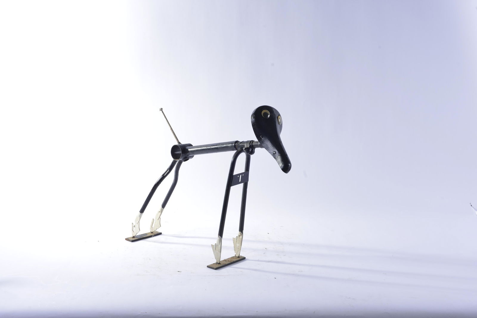 Metal Yard Art - Dog w/ White Feet (1 of 4)