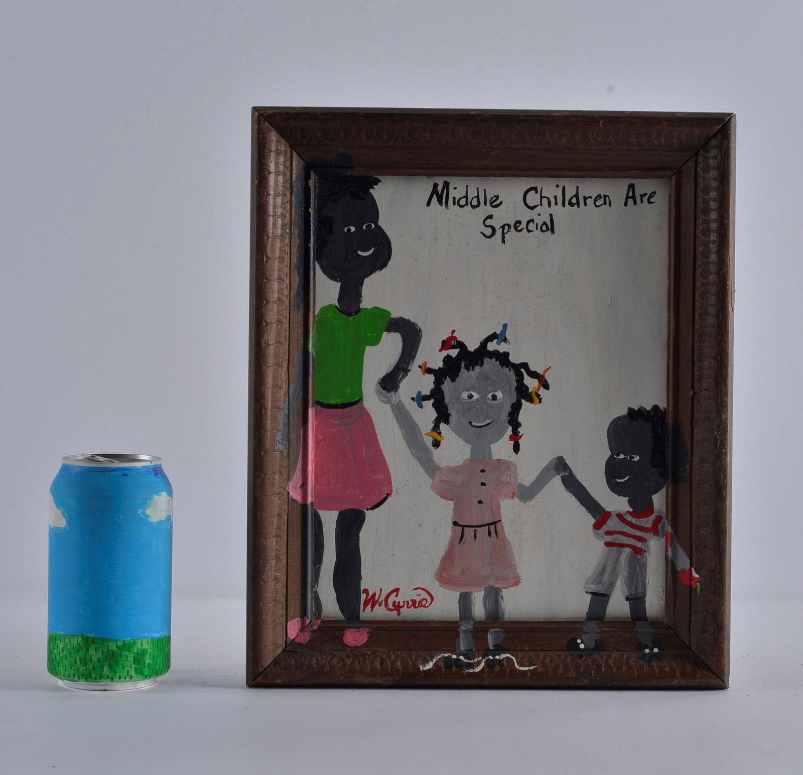 SIGNED W Currie 2010 - Middle Children are Special: 12 1/2" x 10 1/2"