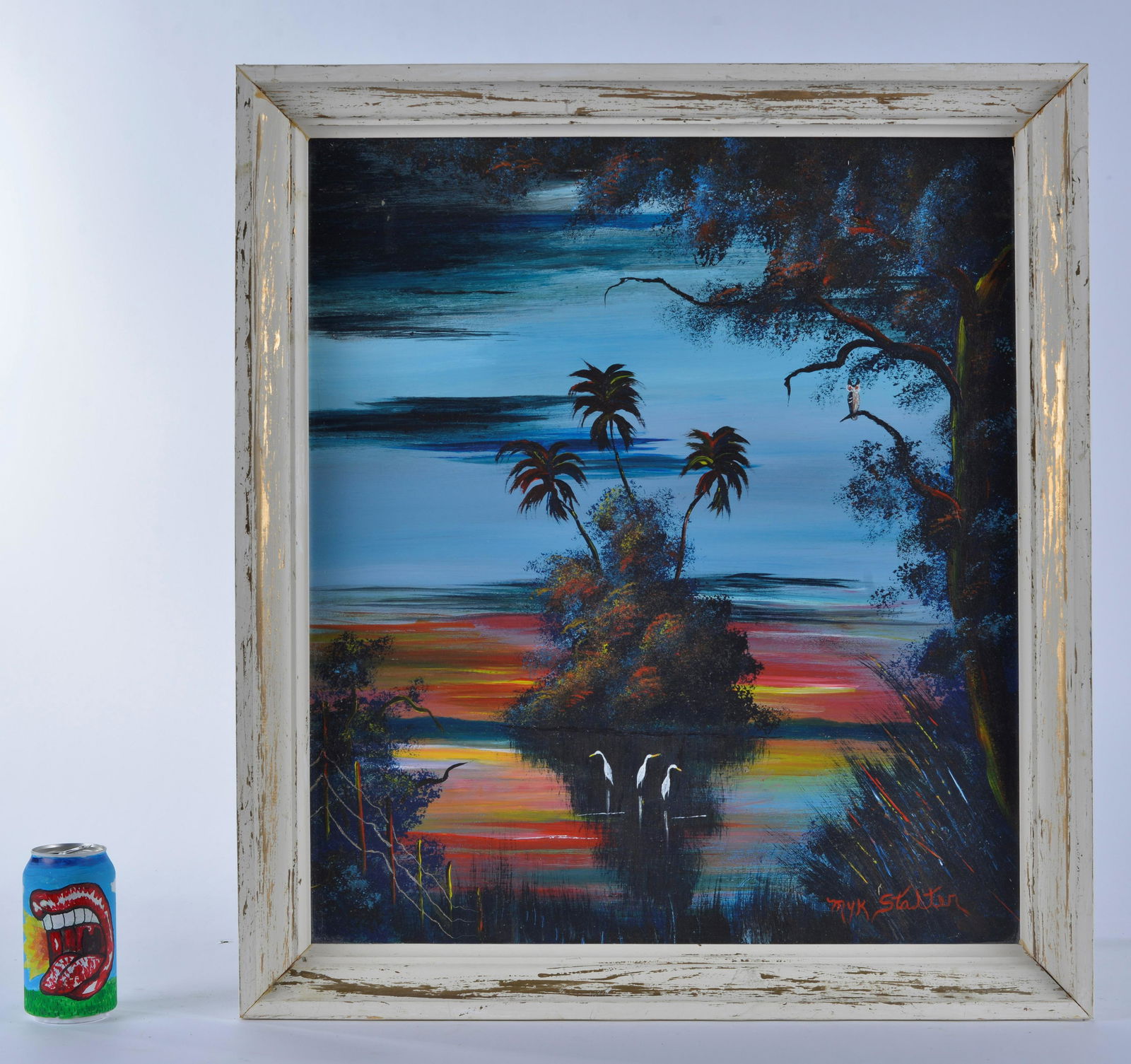 Myk Stalter (Highwaymen) on Masonite - sunset tree (1 of 6)