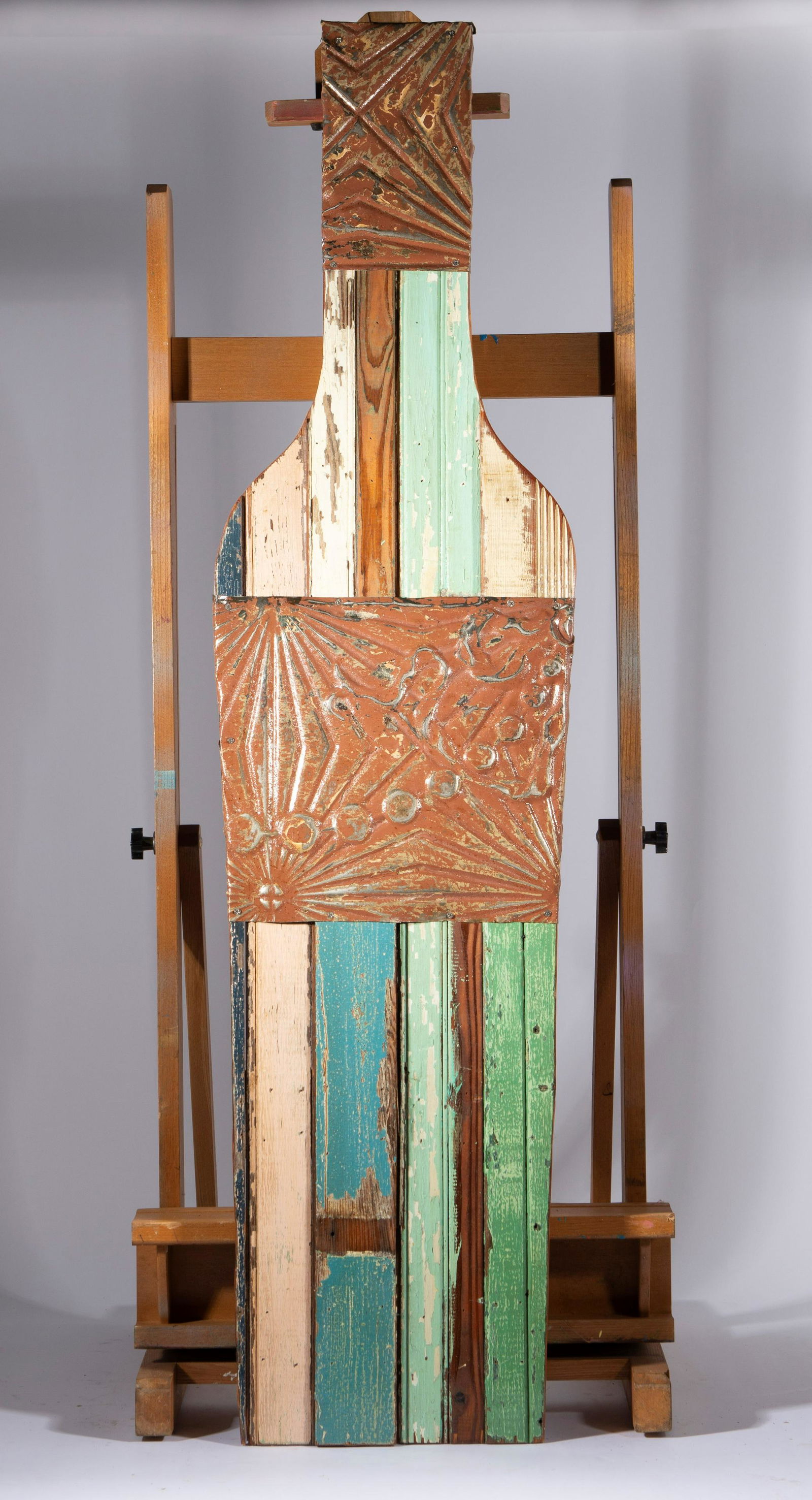 Large Folk Art Bottle (1 of 3)