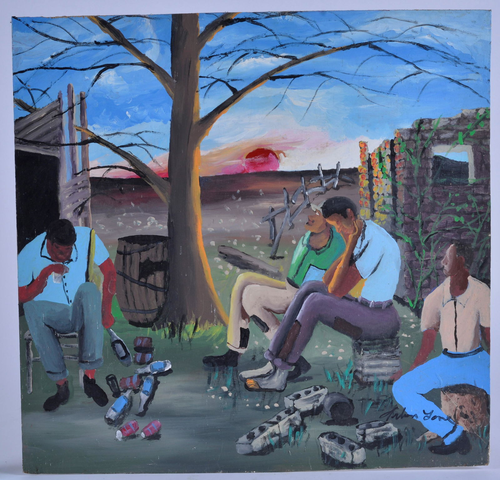 Arbon Lane Painting (sitting under tree) (1 of 7)
