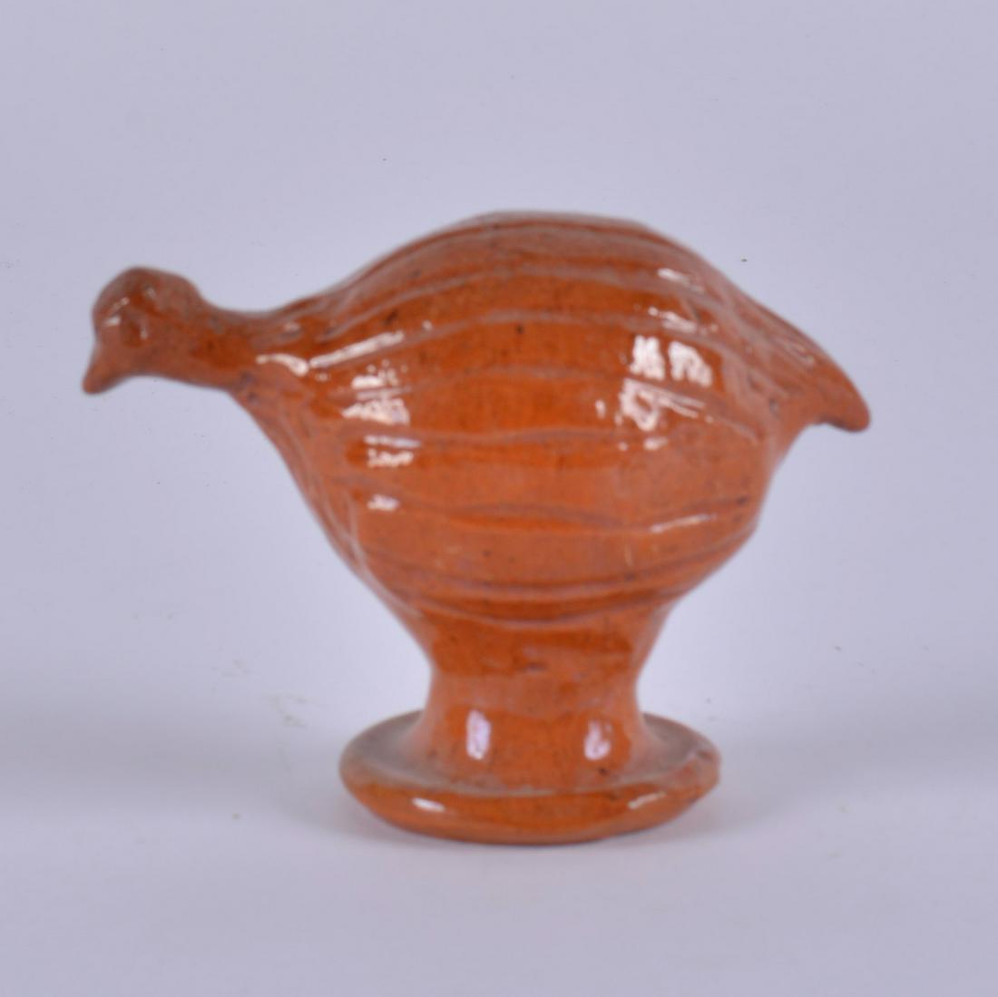 Charles Moore Quail (jugtown orange) (1 of 4)