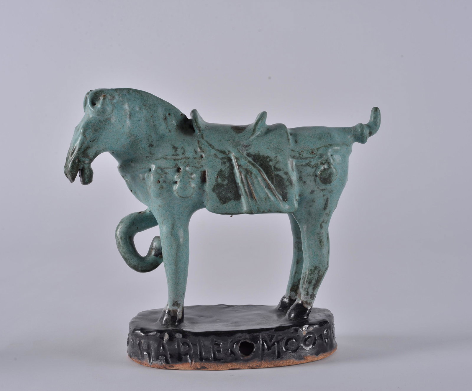 Charles Moore VERY RARE Tang horse on pedistle (1 of 7)