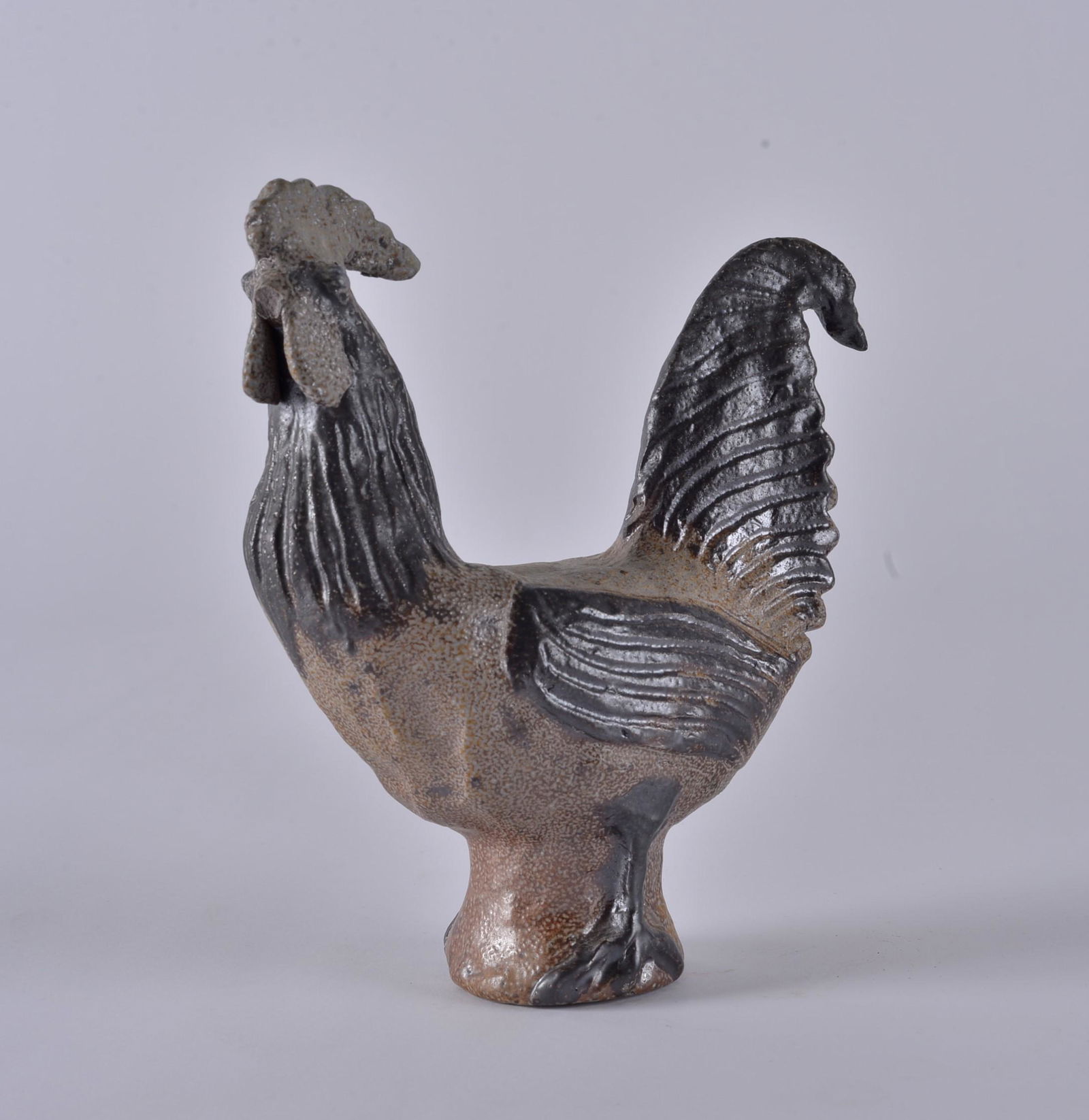 Charles Moore (salt glaze): Salt glaze with dark hightlights, Signed Charles Moore 1999. Height 8"